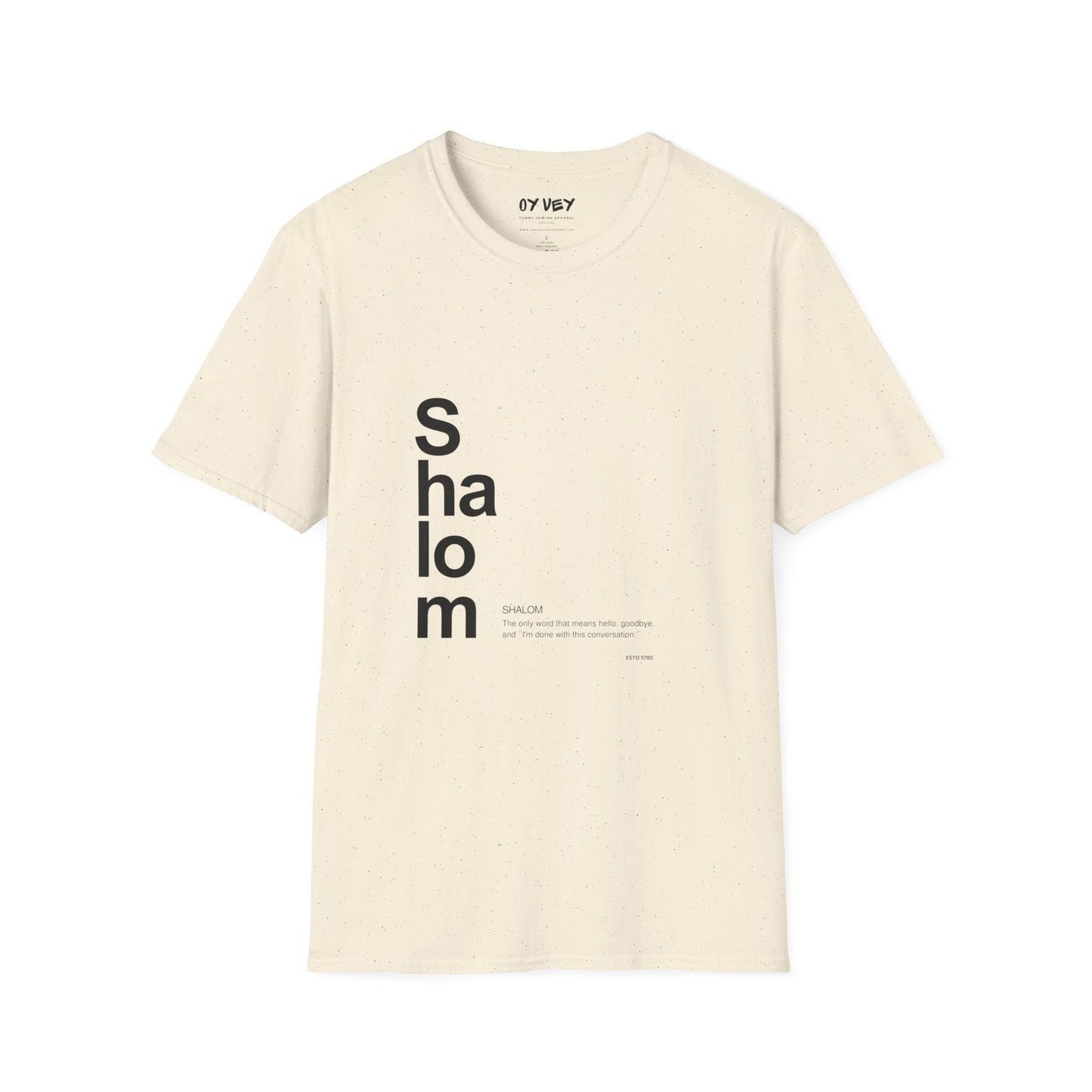 Shalom - Unisex soft T-shirt, Perfect Gift for Friends