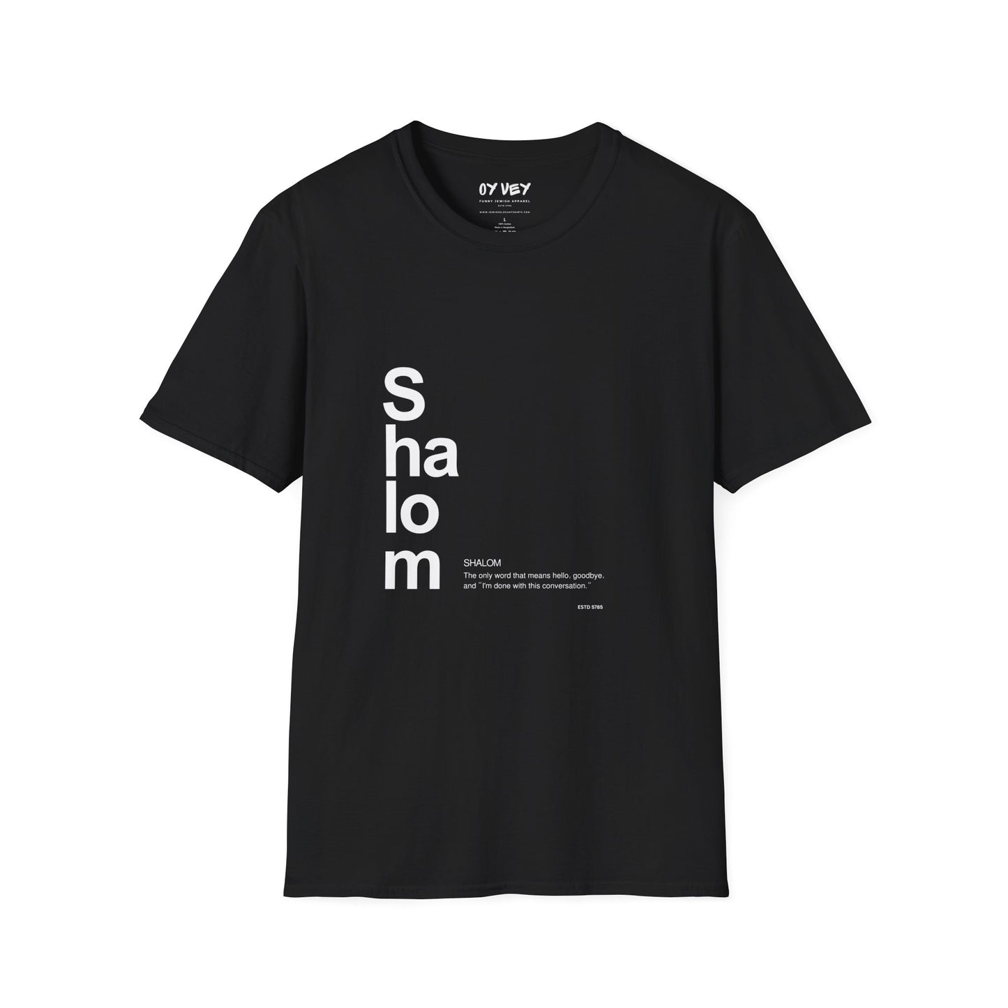Shalom - Unisex soft T-shirt, Perfect Gift for Friends