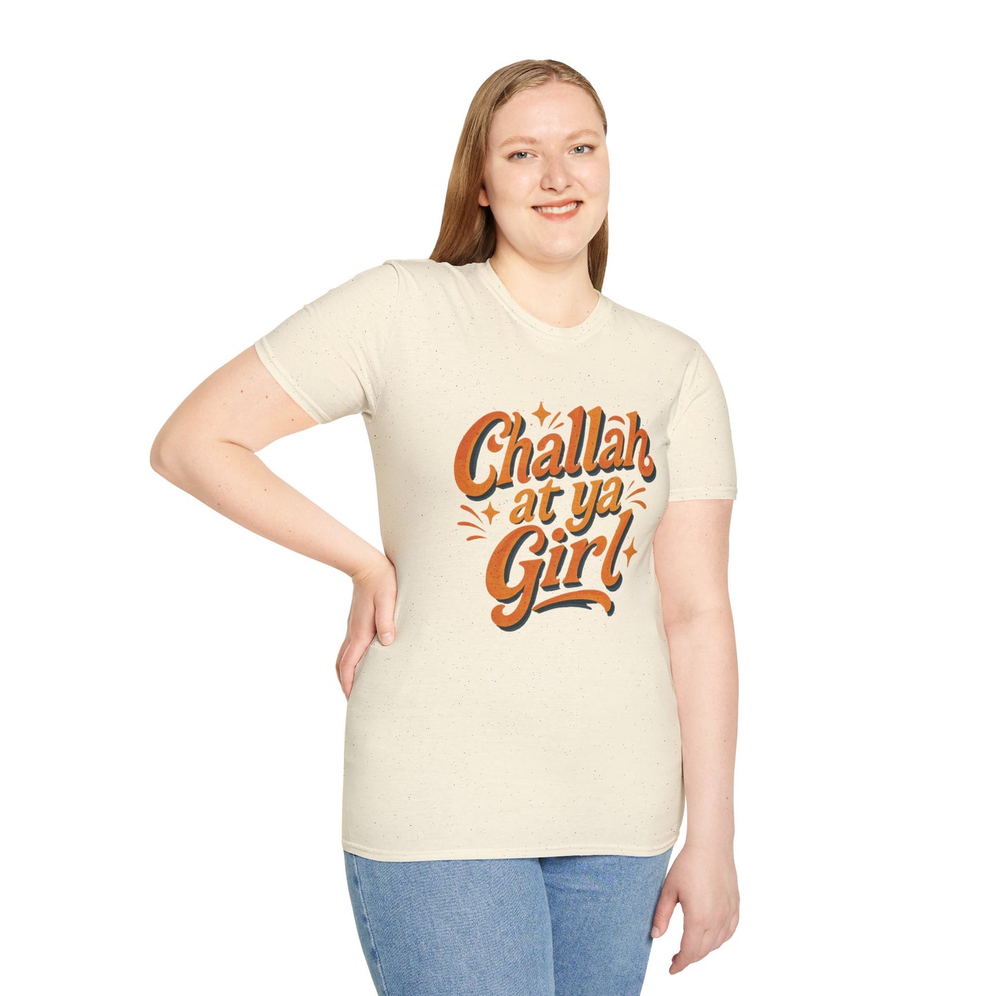 Challah At Ya Girl - Unisex soft T-shirt, Perfect Gift for Challah Bake