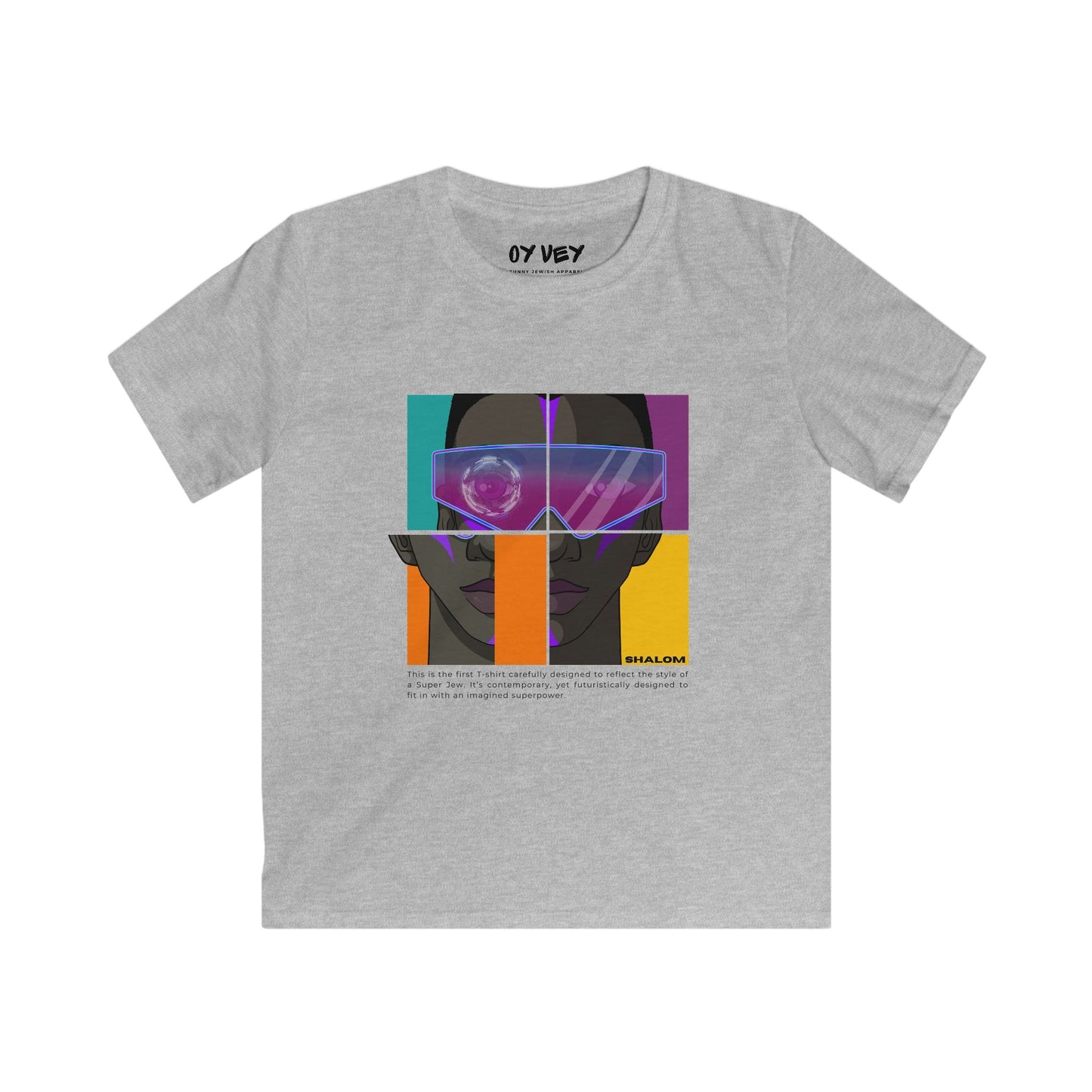Super Jew Shalom - Soft style Kids Tee