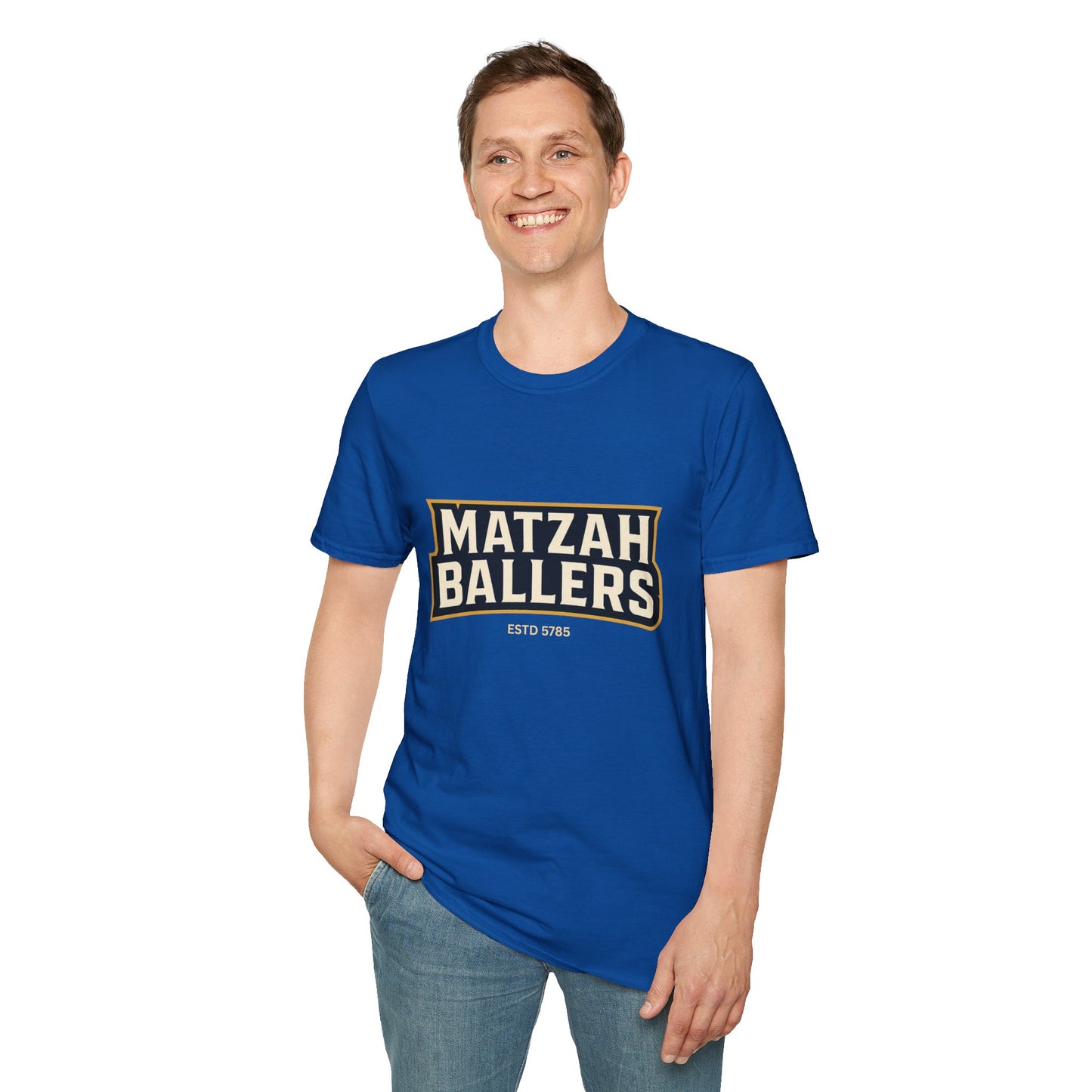 Matza Ballers 3 - Unisex soft T-shirt, Perfect Gift for Friends