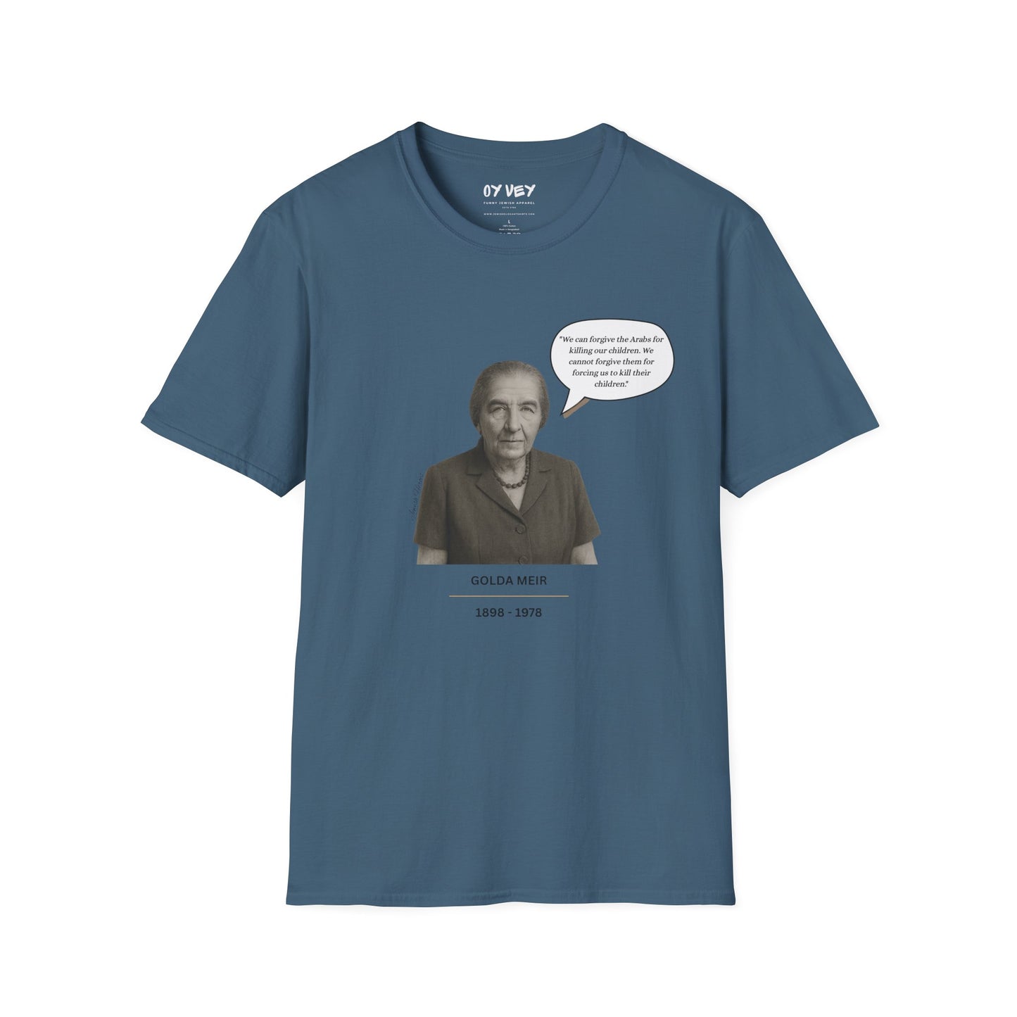 Golda Meir - Unisex soft T-shirt, Perfect Gift for Friends