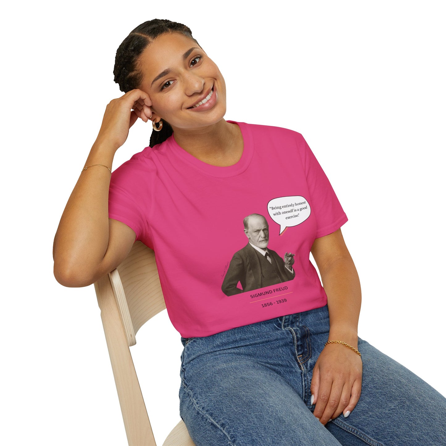 Sigmund Freud - Unisex soft T-shirt, Perfect Gift for Friends