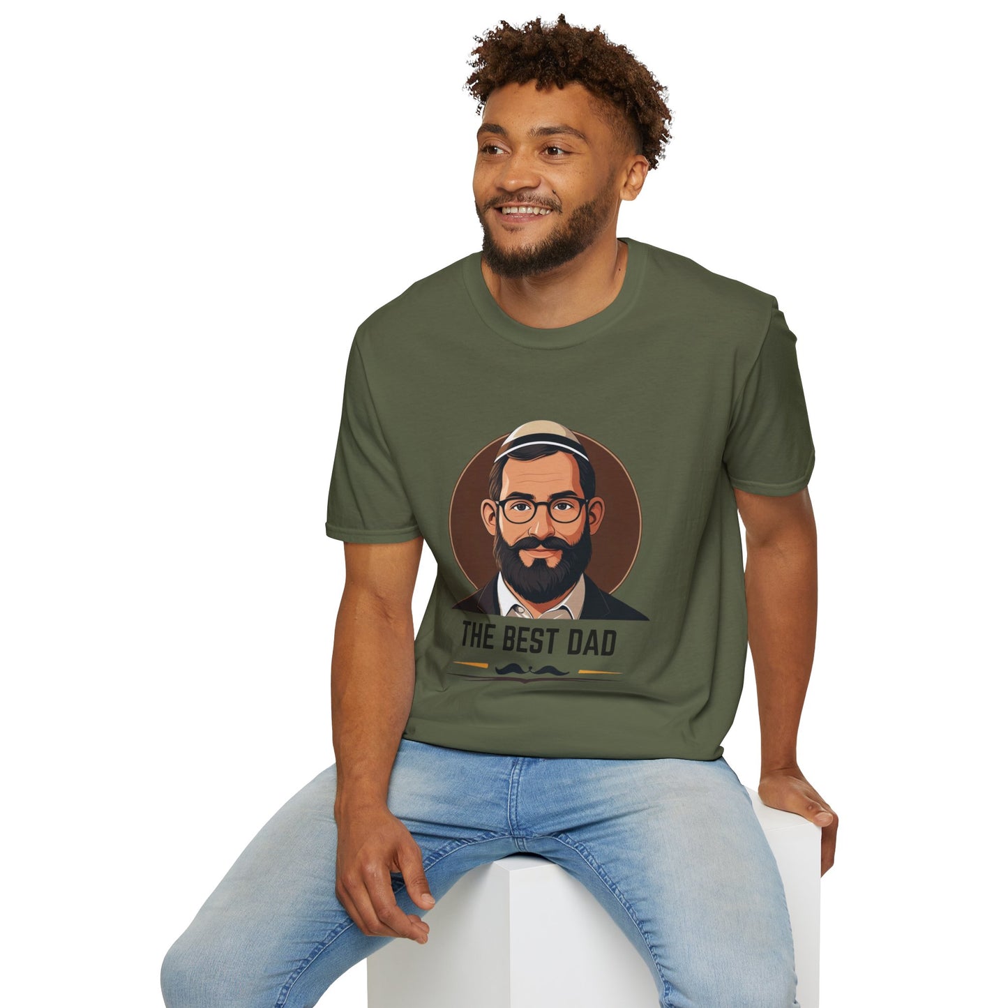 The Best (Jewish) Dad - Unisex soft T-shirt, Perfect Gift for Fathers Day