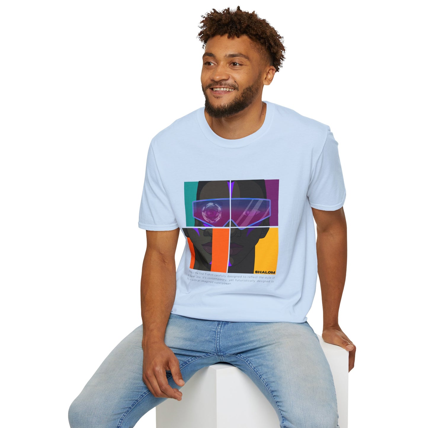 Shalom Future - Unisex soft T-shirt, Cool Streetwear for Summer