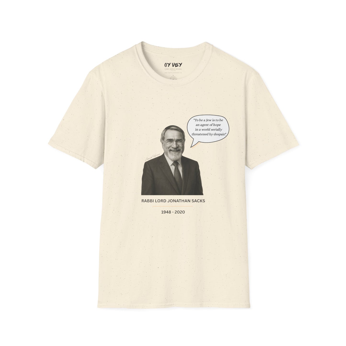 Rabbi Lord Jonathan Sacks - Unisex soft T-shirt, Perfect Gift for Friends