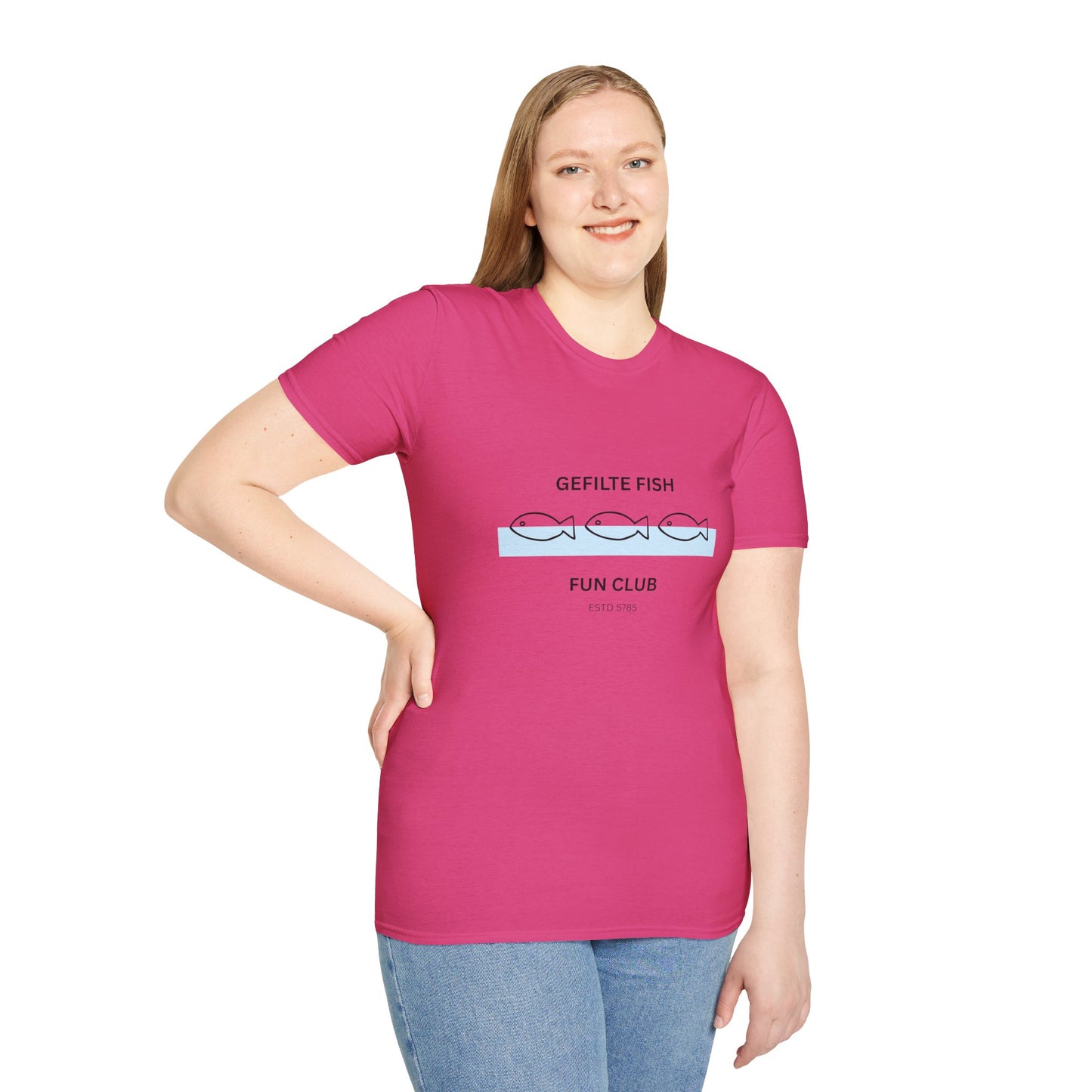 Gefilte Fish Fun Club 2 - Unisex soft T-shirt, Perfect Gift for Friends