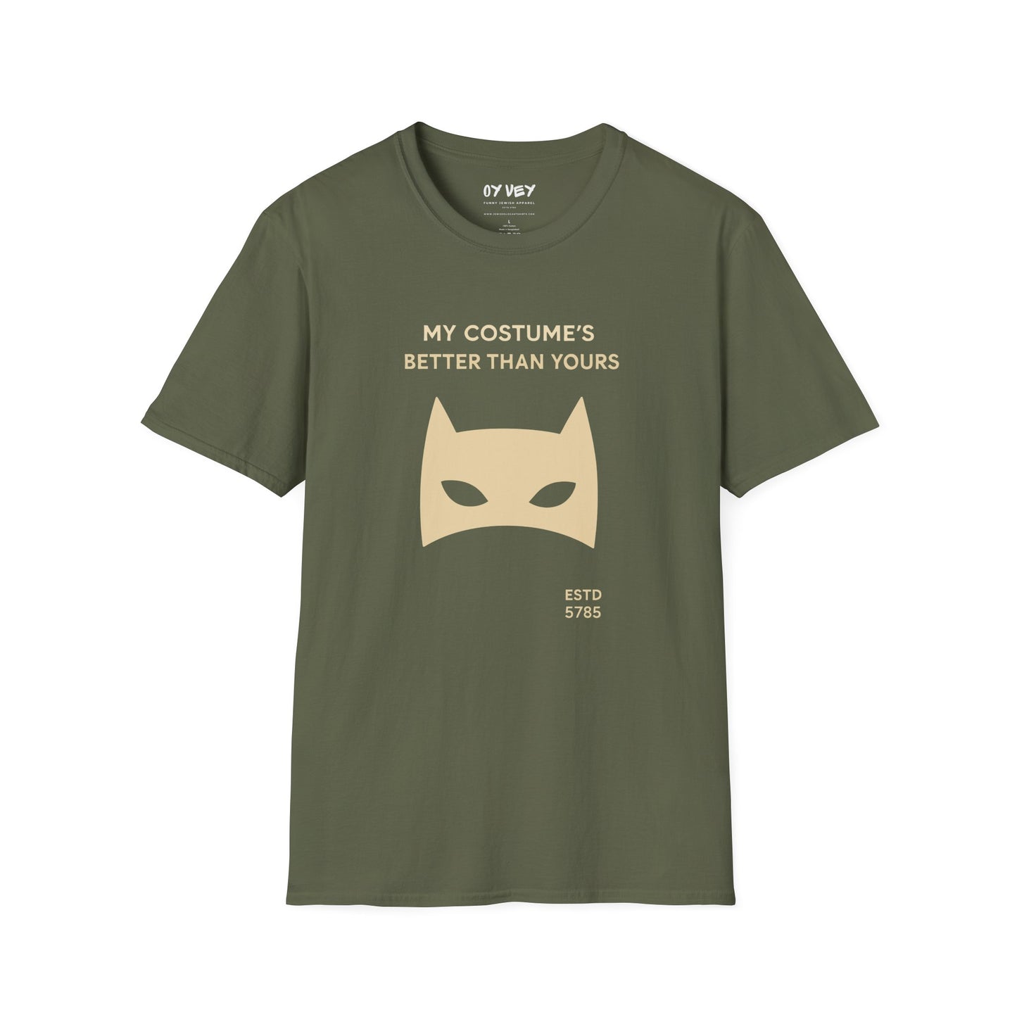 My Costume“s Better than Yours - Unisex soft T-shirt, Perfect Gift for Purim