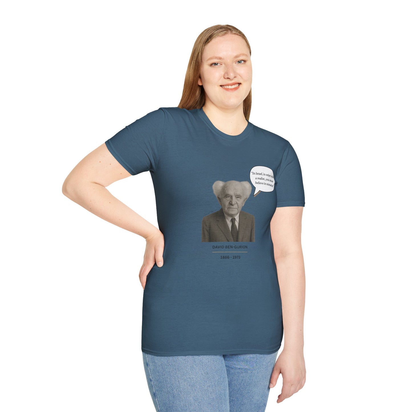 David Ben-Gurion - Unisex soft T-shirt, Perfect Gift for Friends