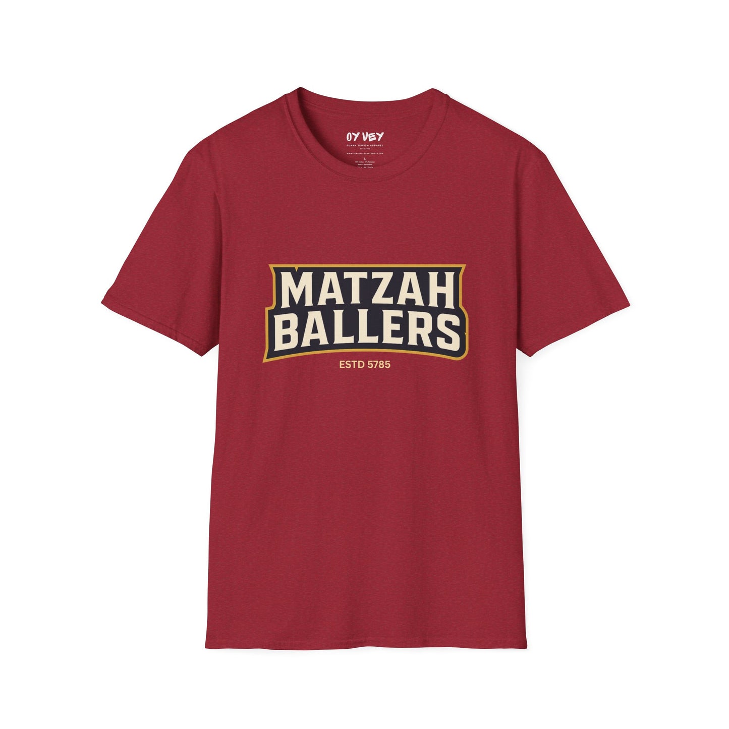 Matza Ballers 3 - Unisex soft T-shirt, Perfect Gift for Friends