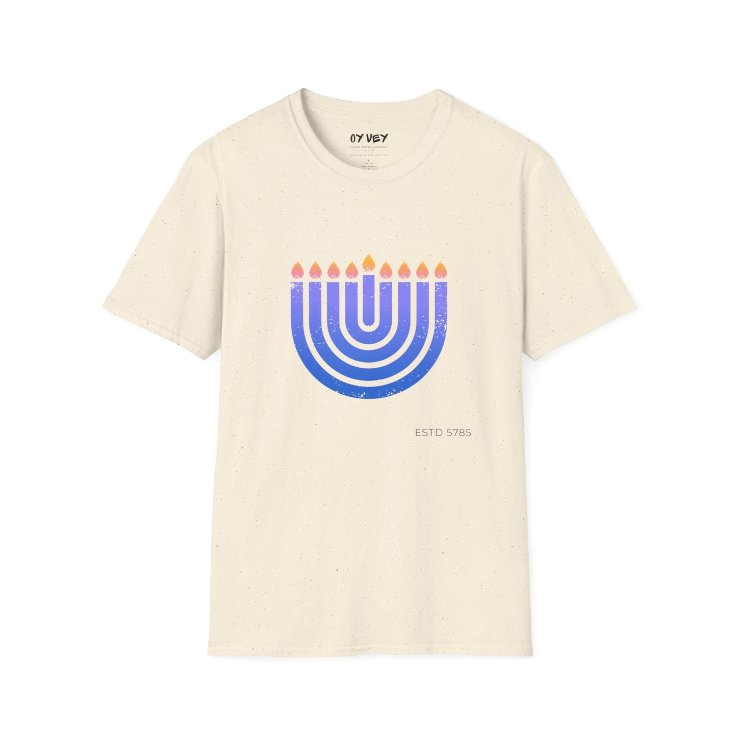 Chanukkiah - Unisex soft T-shirt, Perfect Gift for Chanukkah