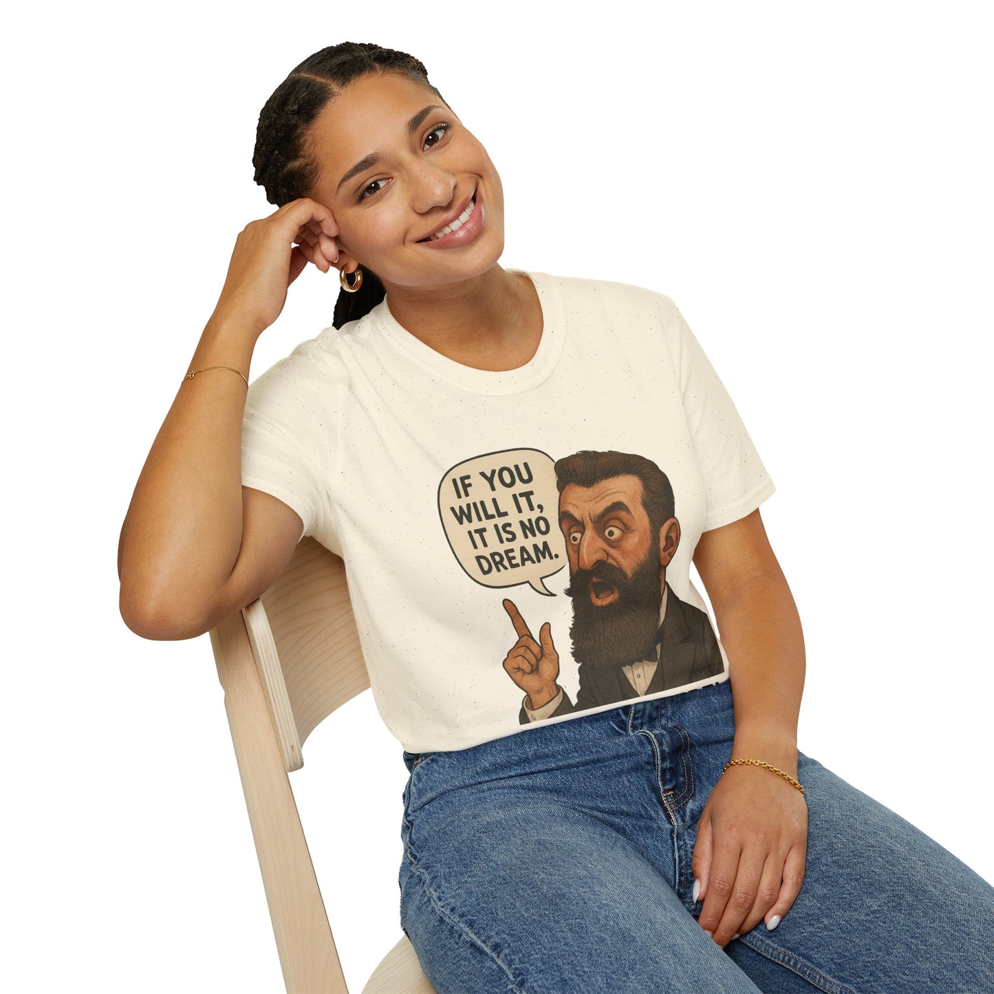 Theodore Herzl - Unisex soft T-shirt, Perfect Gift for Friends