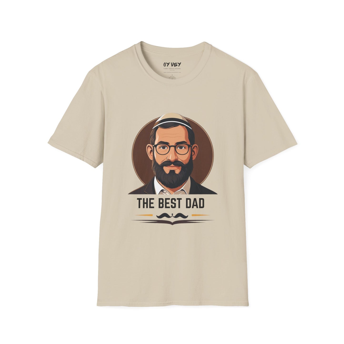 The Best (Jewish) Dad - Unisex soft T-shirt, Perfect Gift for Fathers Day