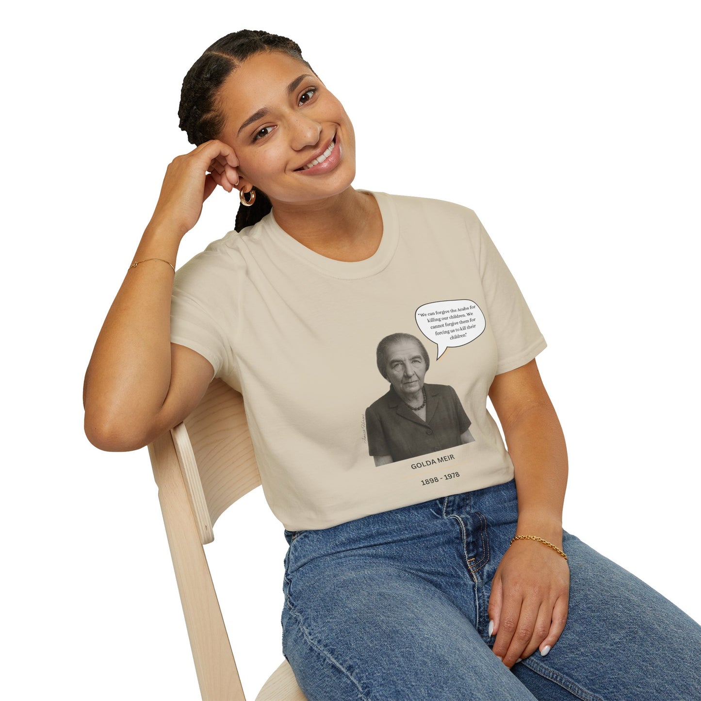 Golda Meir - Unisex soft T-shirt, Perfect Gift for Friends