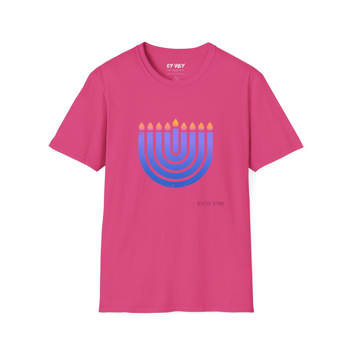Chanukkiah - Unisex soft T-shirt, Perfect Gift for Chanukkah