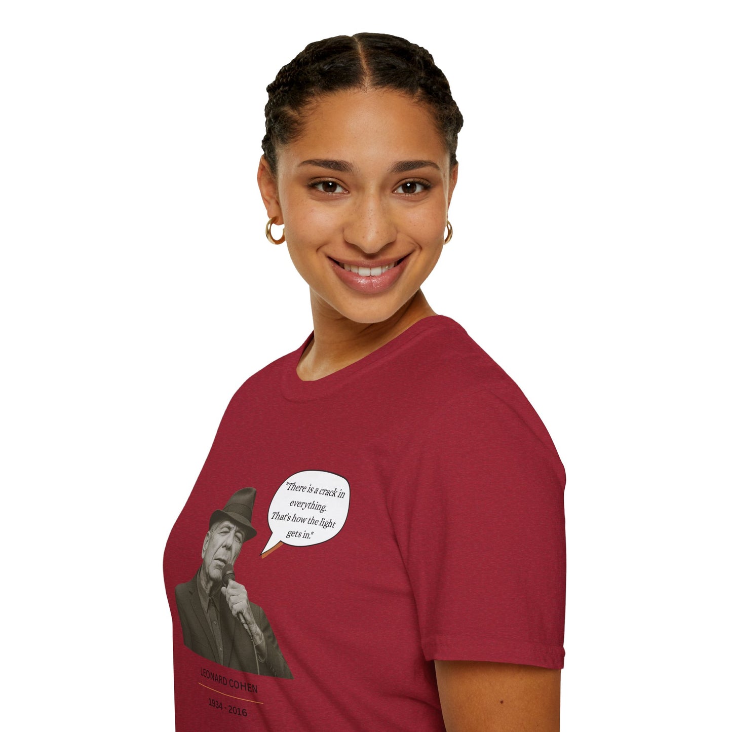 Leonard Cohen - Unisex soft T-shirt, Perfect Gift for Friends