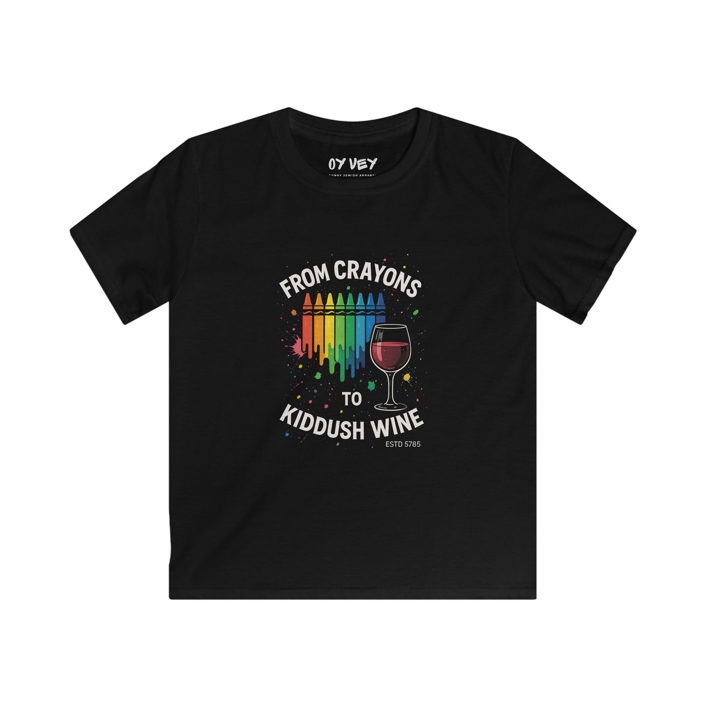 From Crayons to Kiddush Wine Kids T-shirt