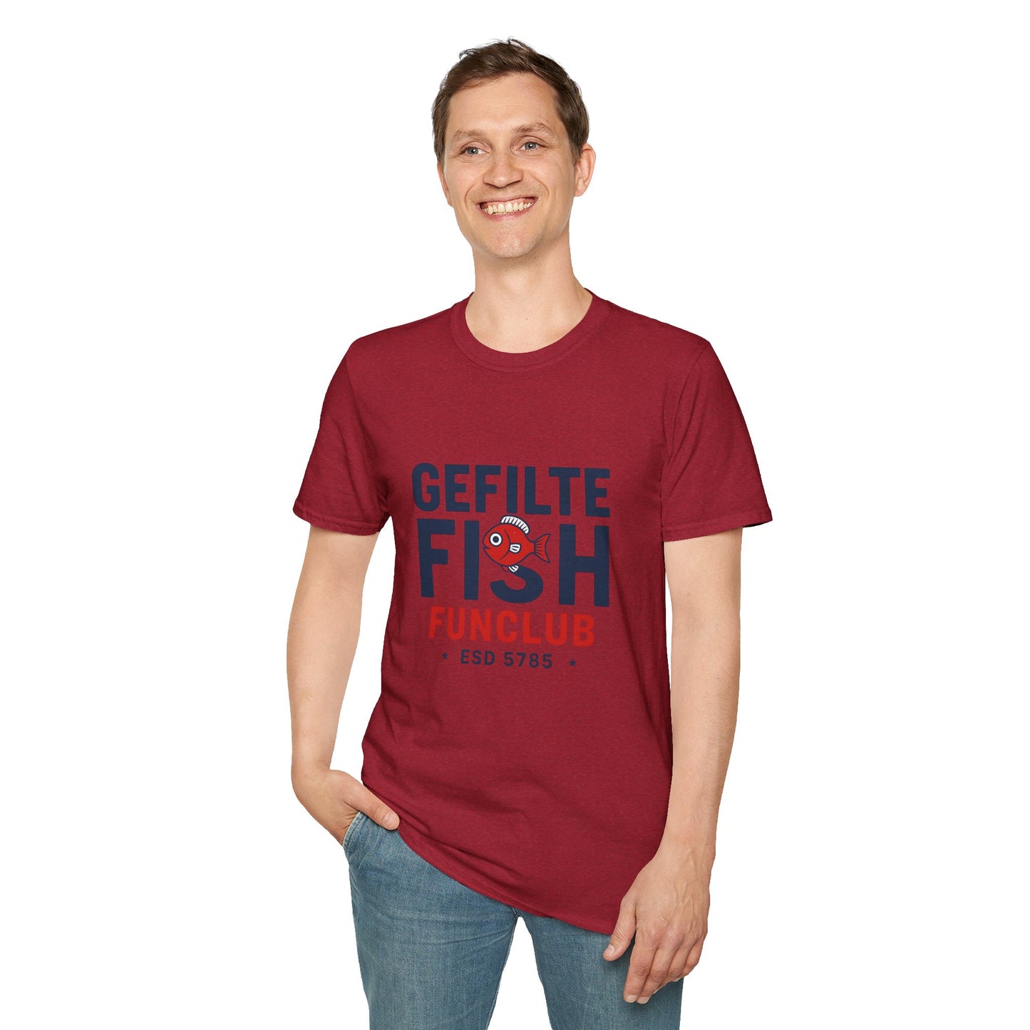 Gefilte Fish Fun Club 2 - Unisex soft T-shirt, Perfect Gift for Friends