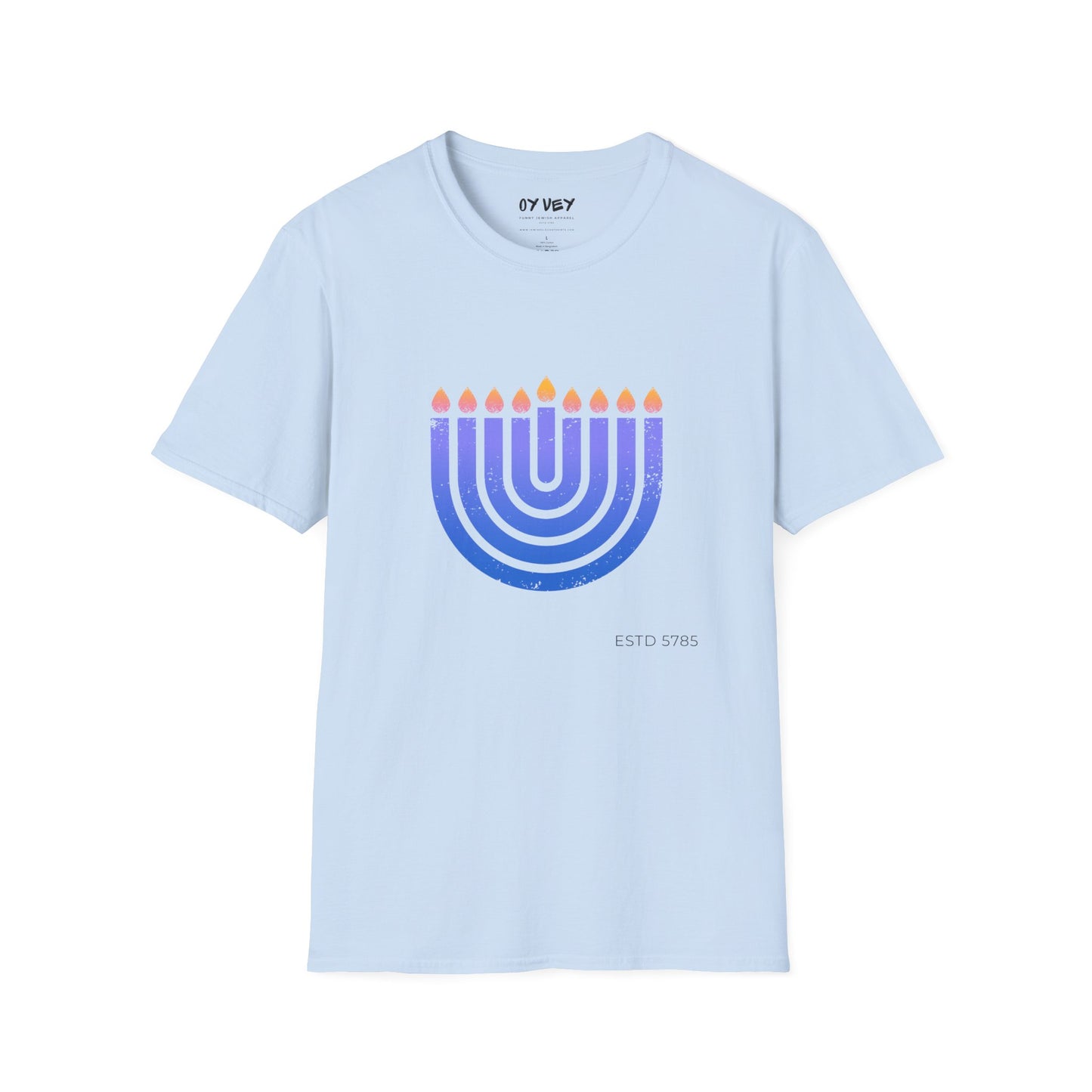 Chanukkiah - Unisex soft T-shirt, Perfect Gift for Chanukkah