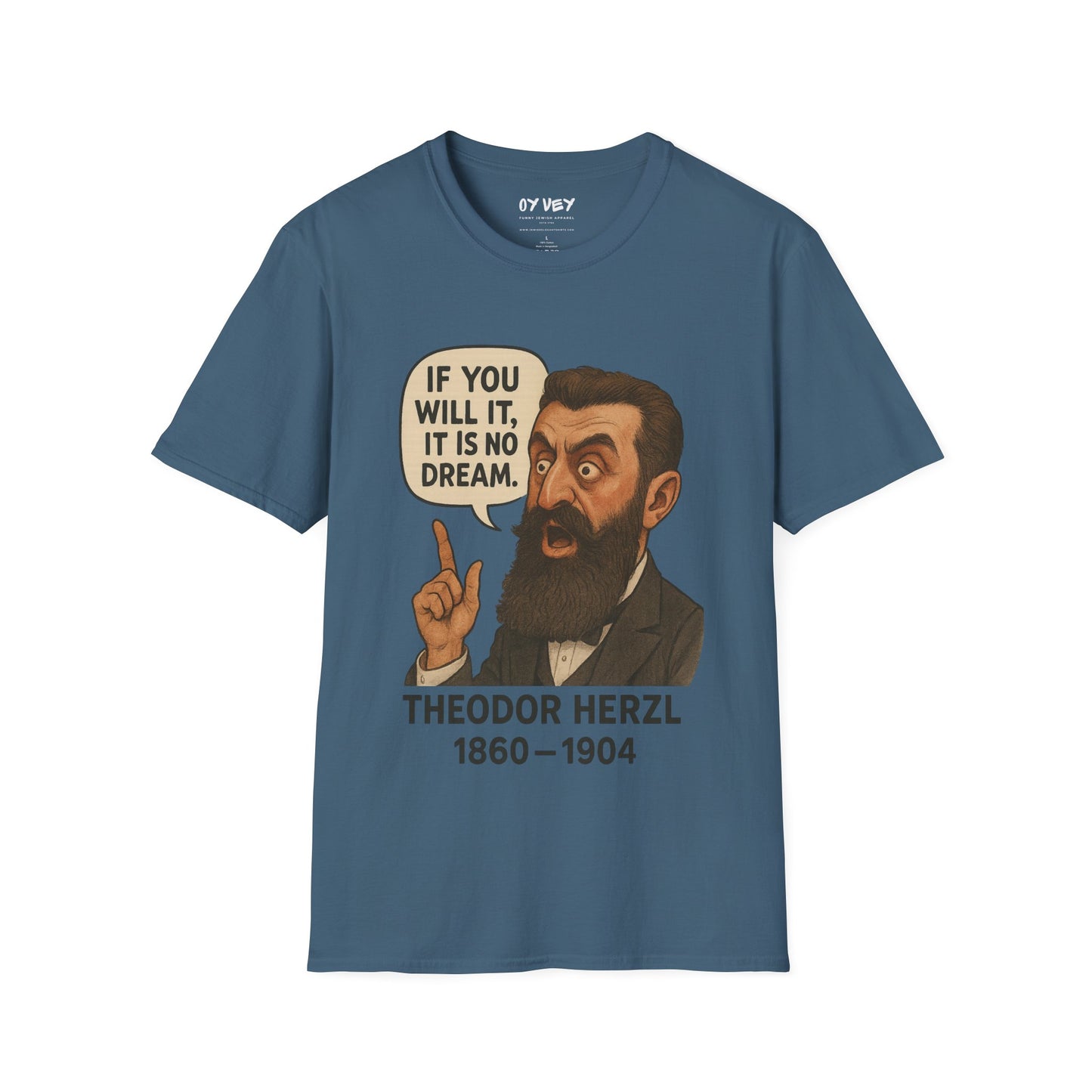 Theodore Herzl - Unisex soft T-shirt, Perfect Gift for Friends