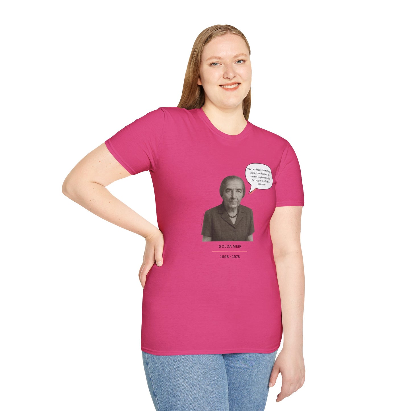 Golda Meir - Unisex soft T-shirt, Perfect Gift for Friends