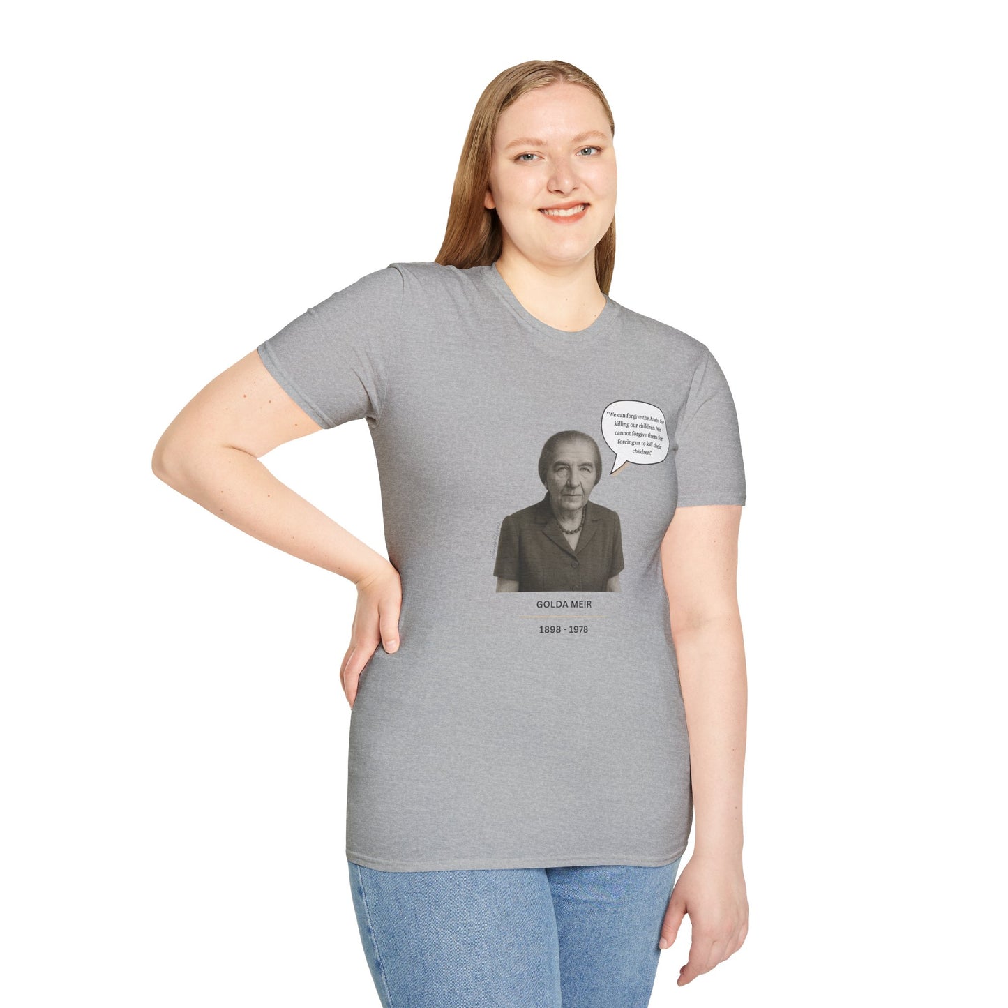 Golda Meir - Unisex soft T-shirt, Perfect Gift for Friends