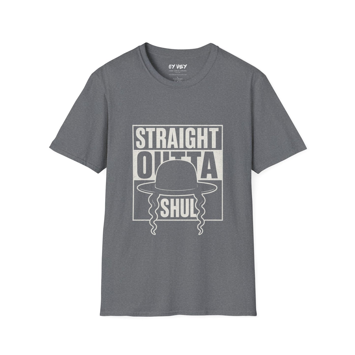 Chabad HGS Strait Outta Shul - Unisex soft T-shirt, Perfect Gift for Friends
