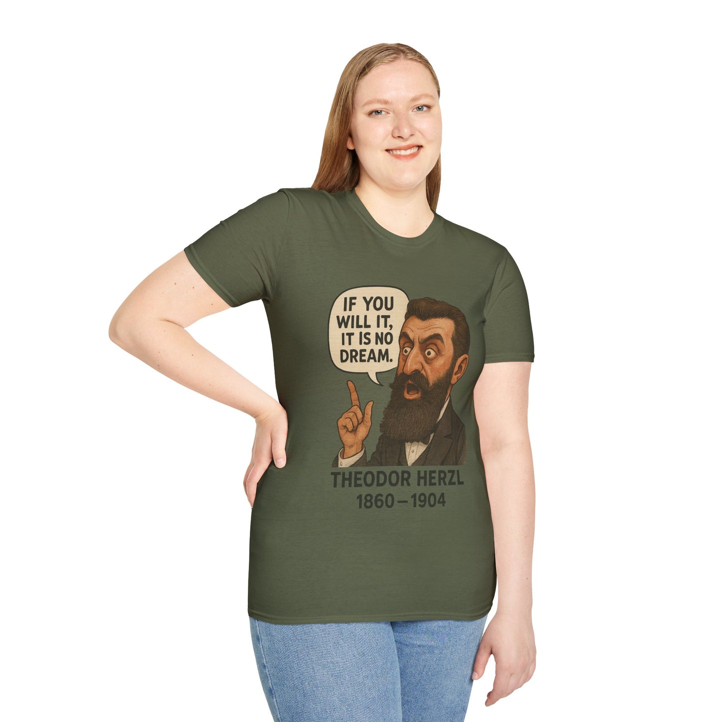 Theodore Herzl - Unisex soft T-shirt, Perfect Gift for Friends