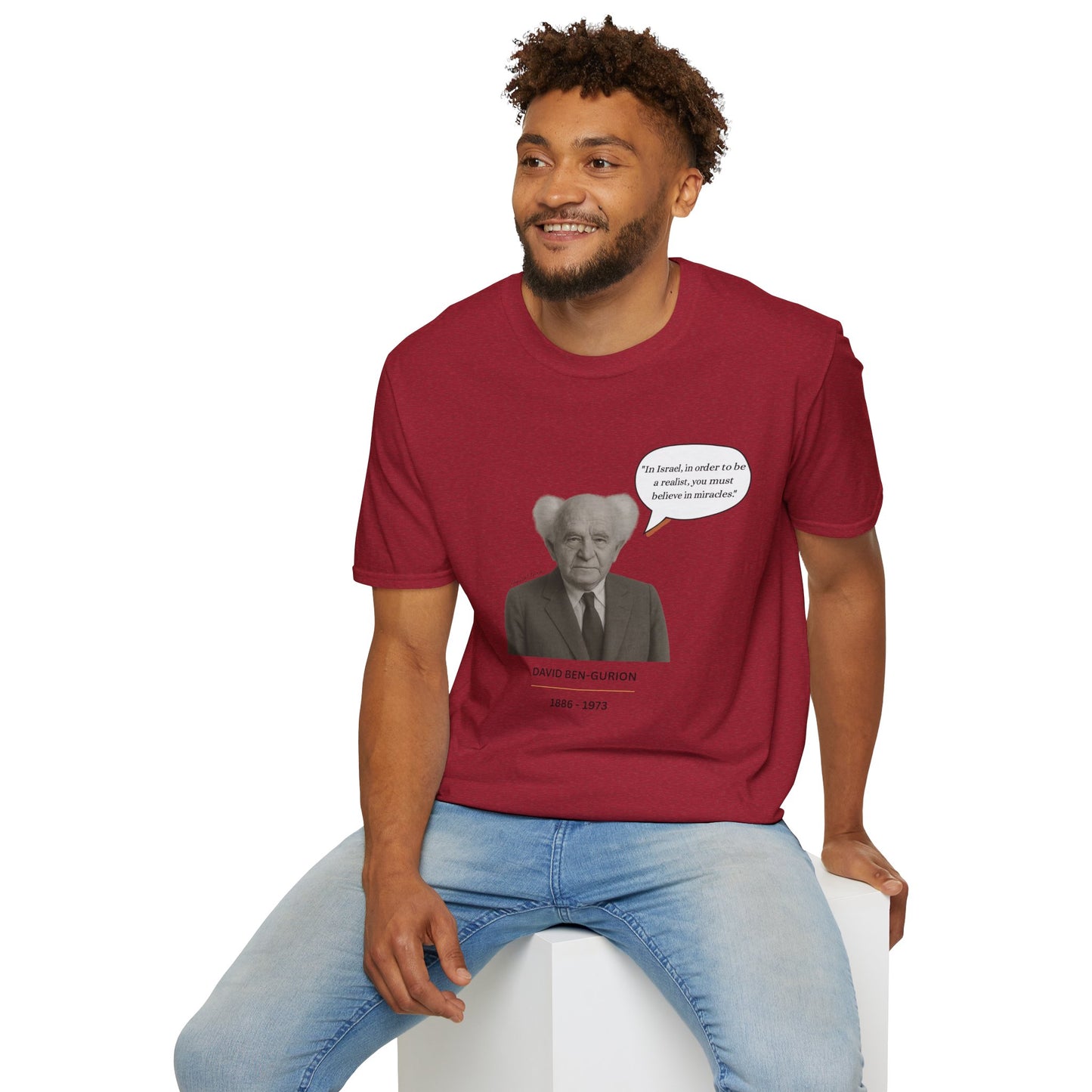 David Ben-Gurion - Unisex soft T-shirt, Perfect Gift for Friends
