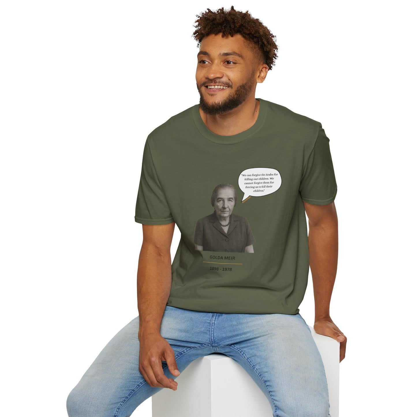 Golda Meir - Unisex soft T-shirt, Perfect Gift for Friends