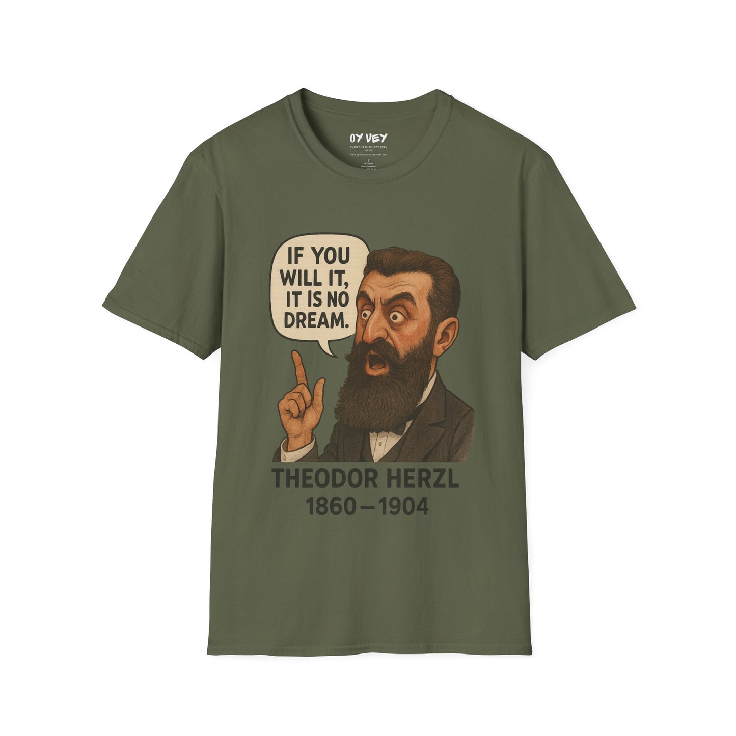 Theodore Herzl - Unisex soft T-shirt, Perfect Gift for Friends