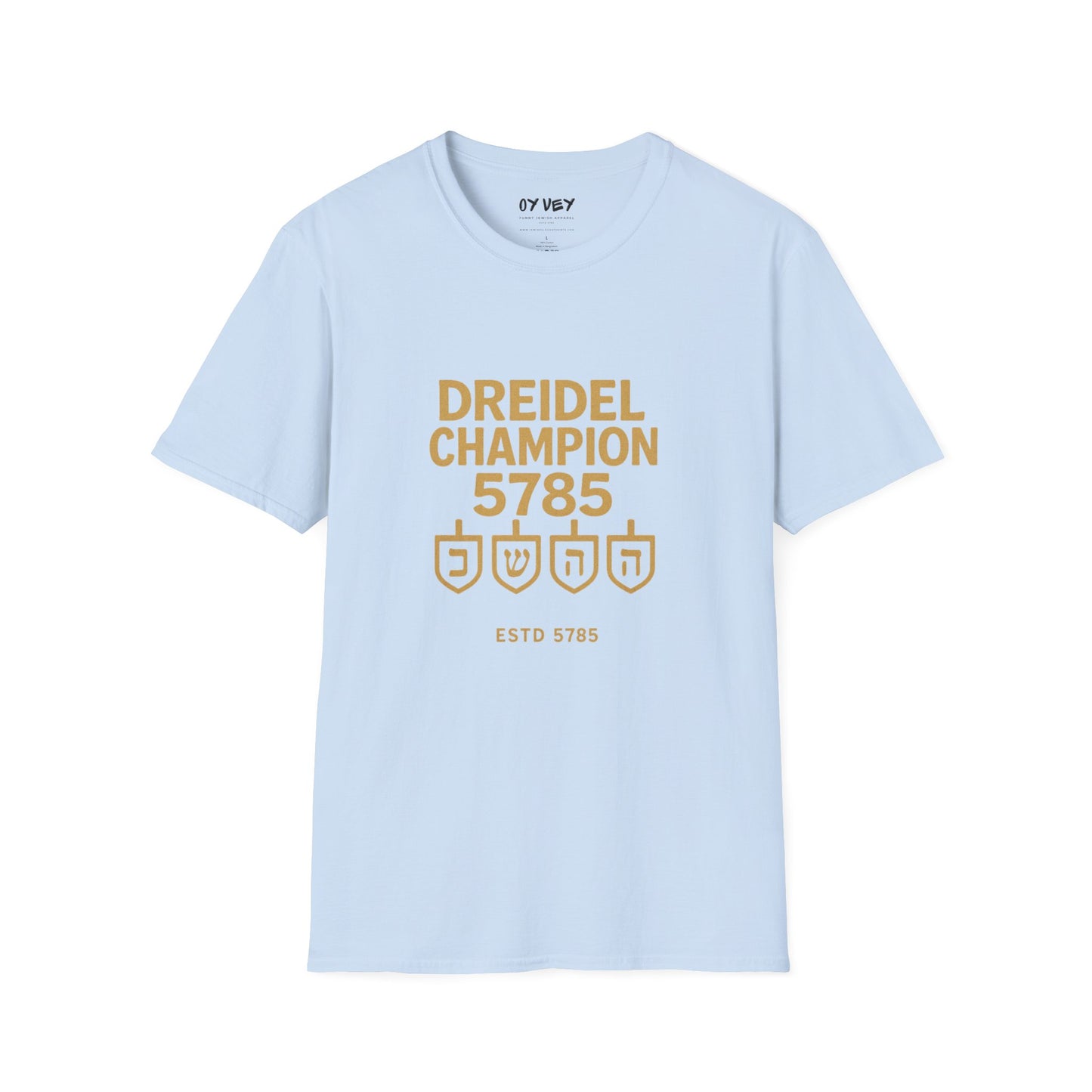 Dreidel Champion - Unisex soft T-shirt, Perfect Gift for Hanukkah