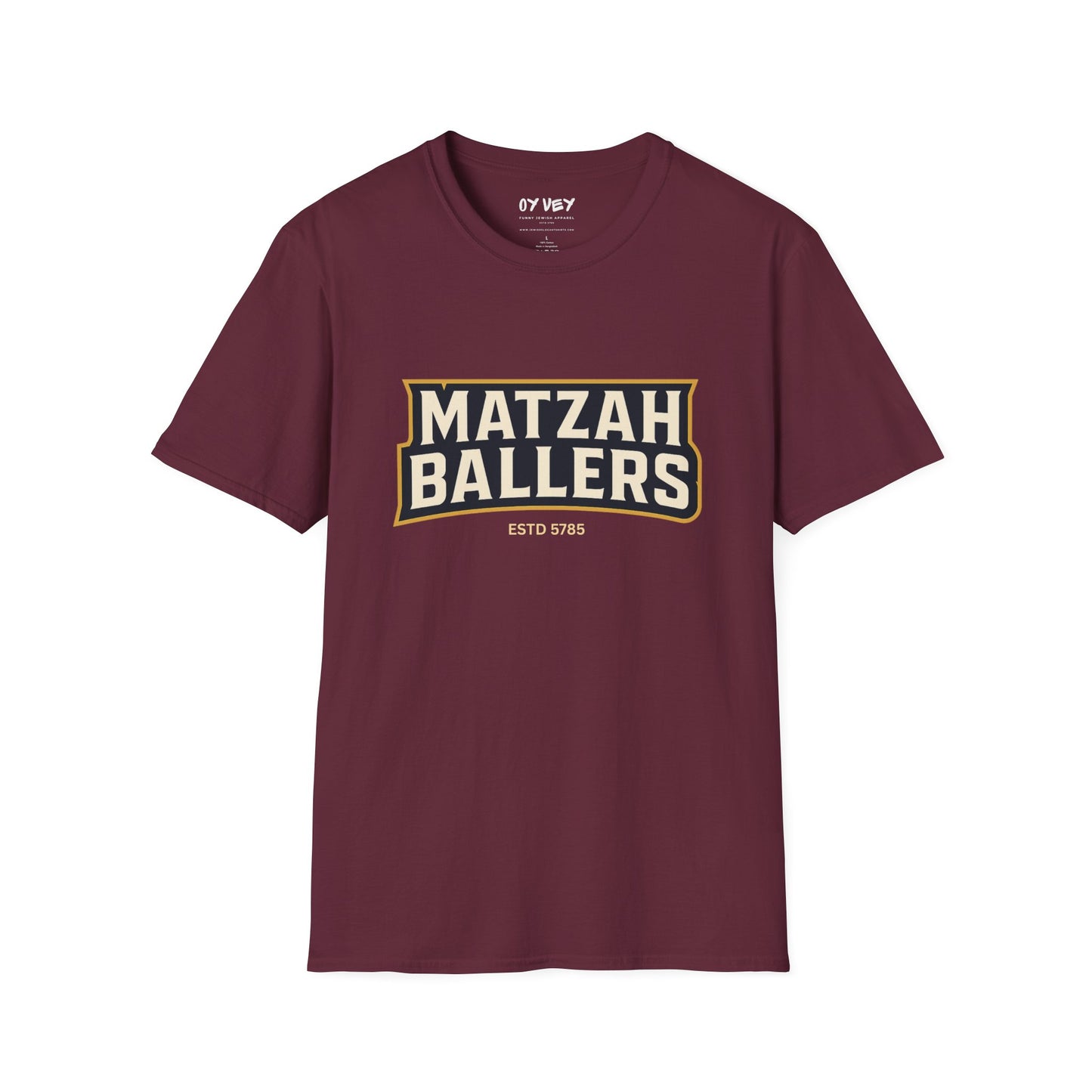 Matza Ballers 3 - Unisex soft T-shirt, Perfect Gift for Friends