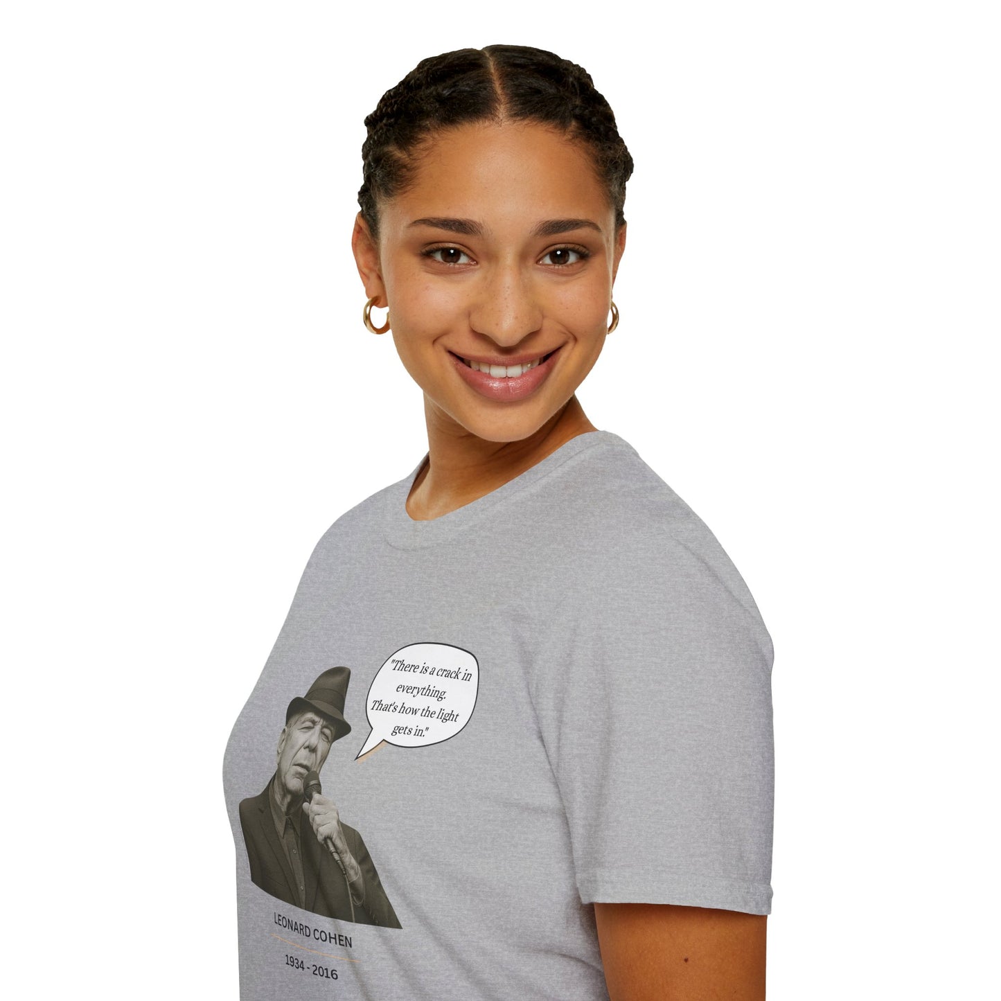 Leonard Cohen - Unisex soft T-shirt, Perfect Gift for Friends
