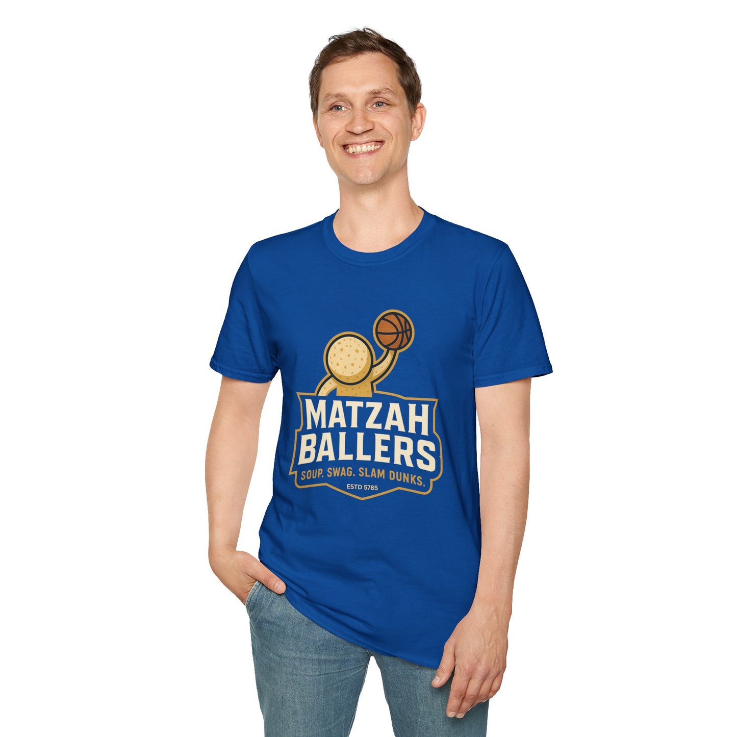 Matza Ballers - Unisex soft T-shirt, Perfect Gift for Friends