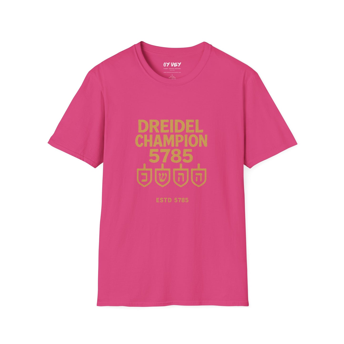 Dreidel Champion - Unisex soft T-shirt, Perfect Gift for Hanukkah