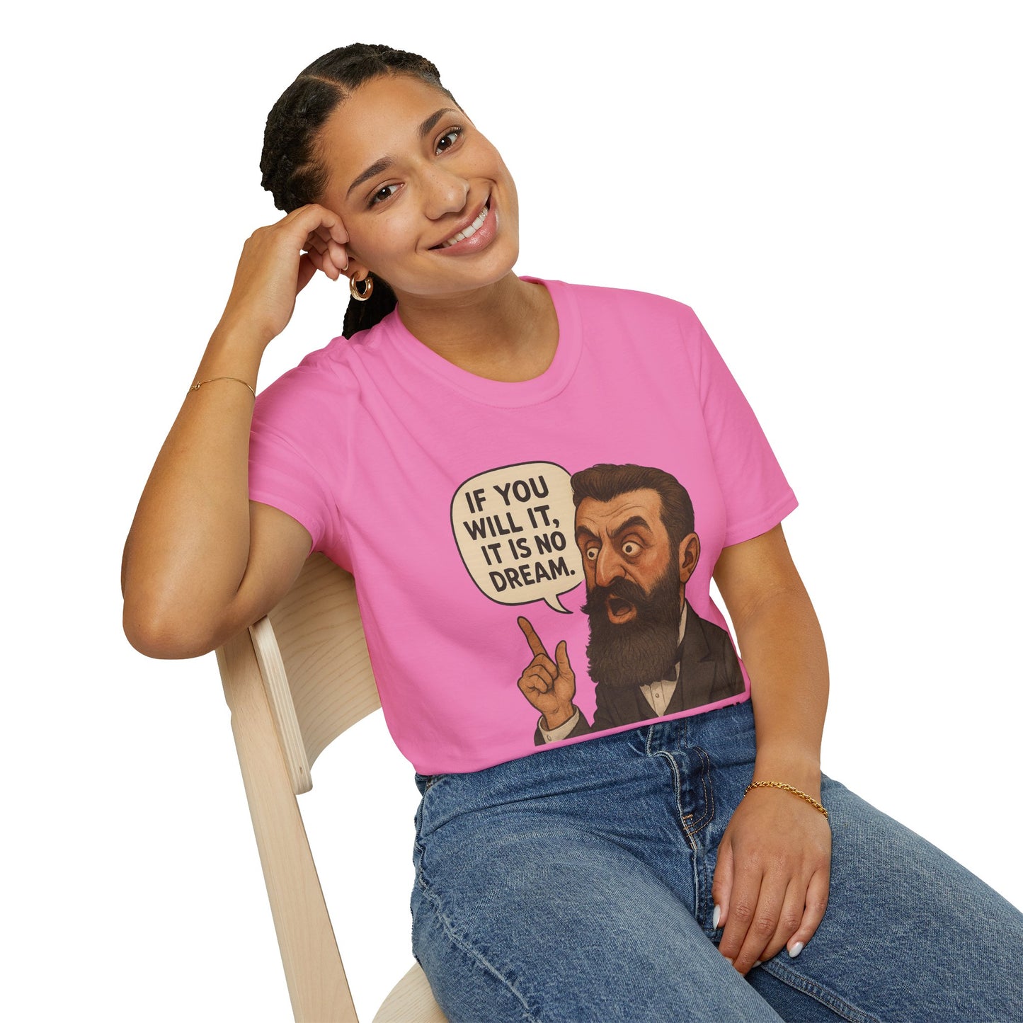 Theodore Herzl - Unisex soft T-shirt, Perfect Gift for Friends