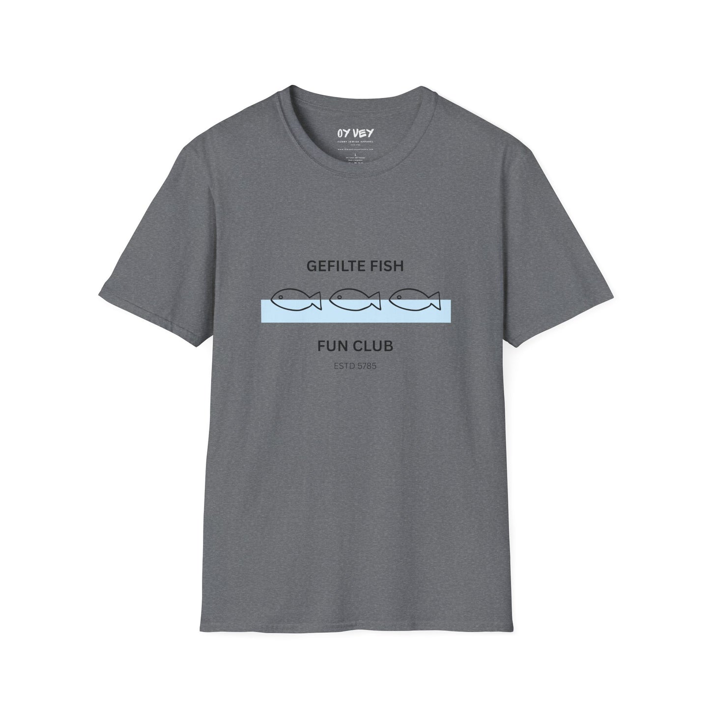 Gefilte Fish Fun Club 2 - Unisex soft T-shirt, Perfect Gift for Friends