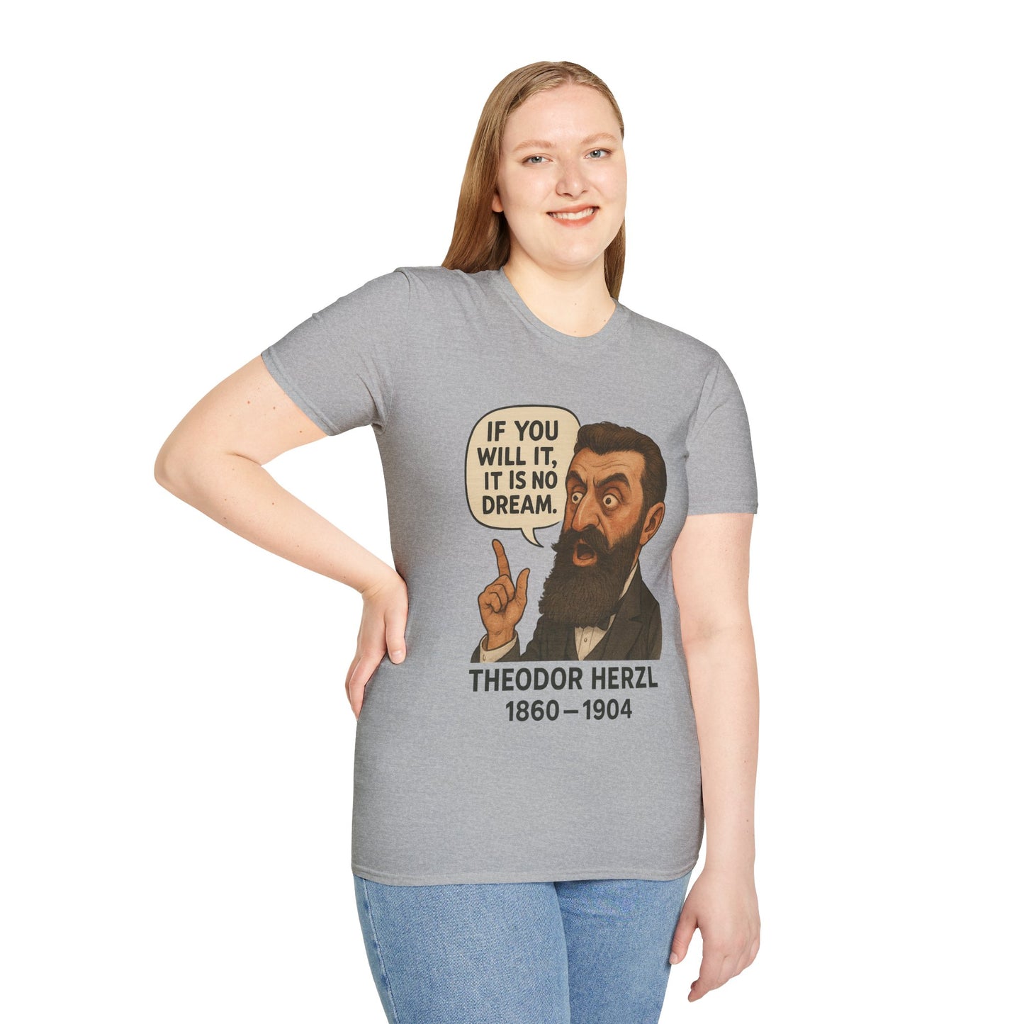 Theodore Herzl - Unisex soft T-shirt, Perfect Gift for Friends