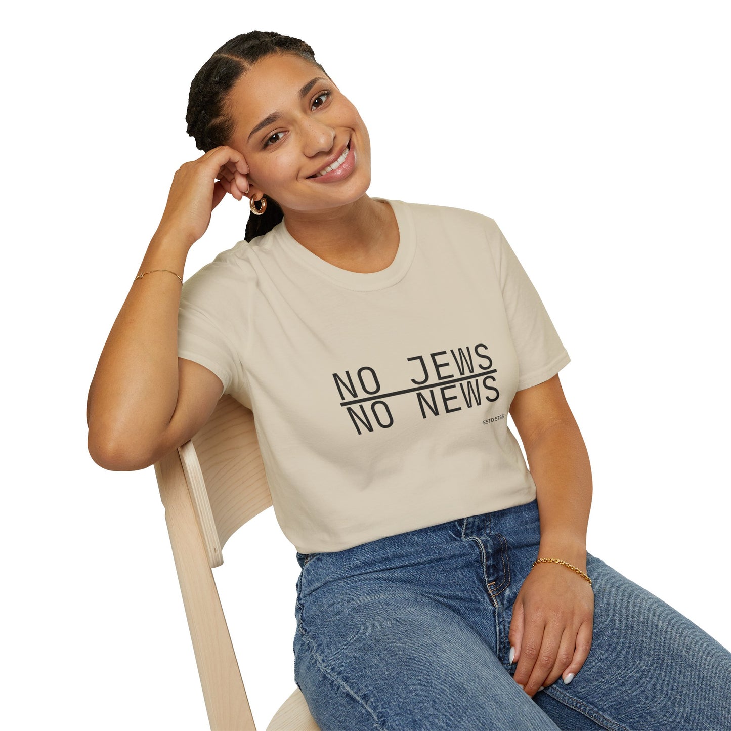 No Jews, No News - Unisex soft T-shirt, Perfect Gift for Friends