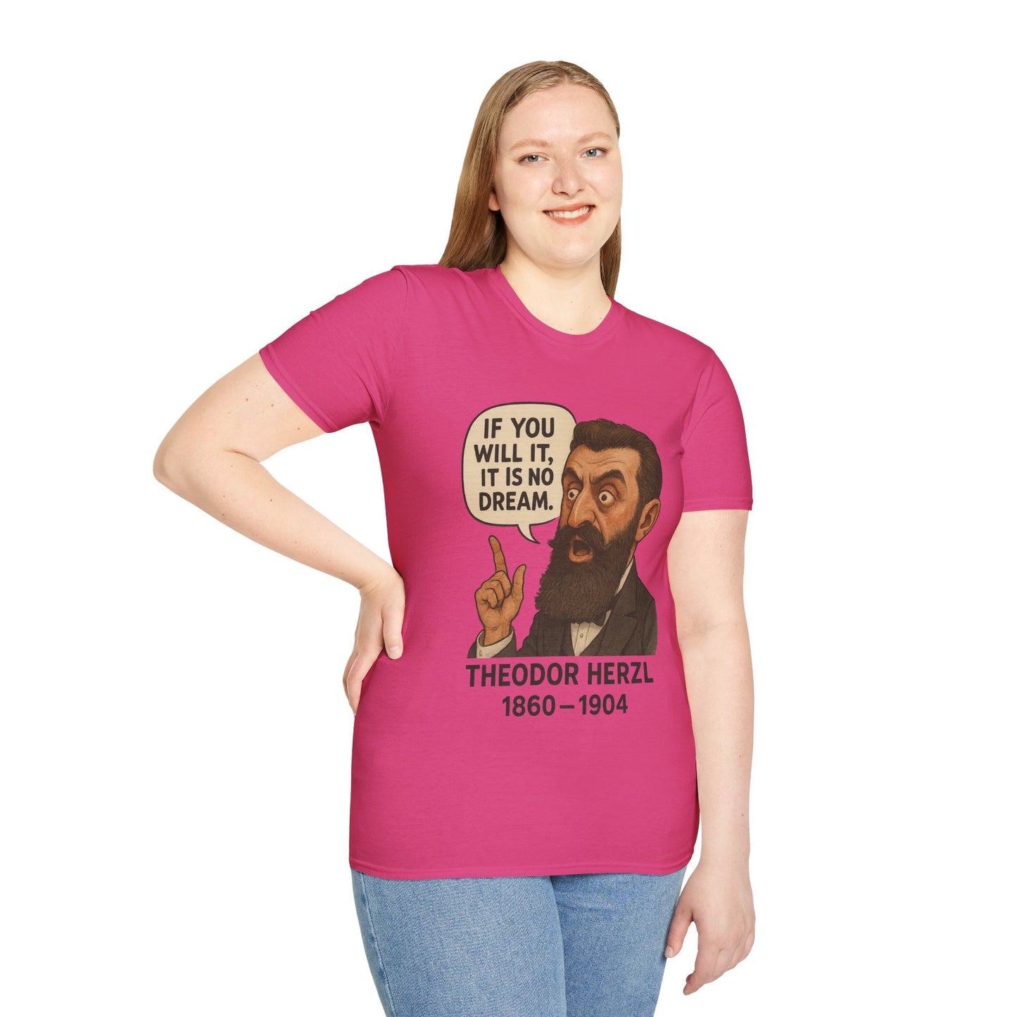 Theodore Herzl - Unisex soft T-shirt, Perfect Gift for Friends