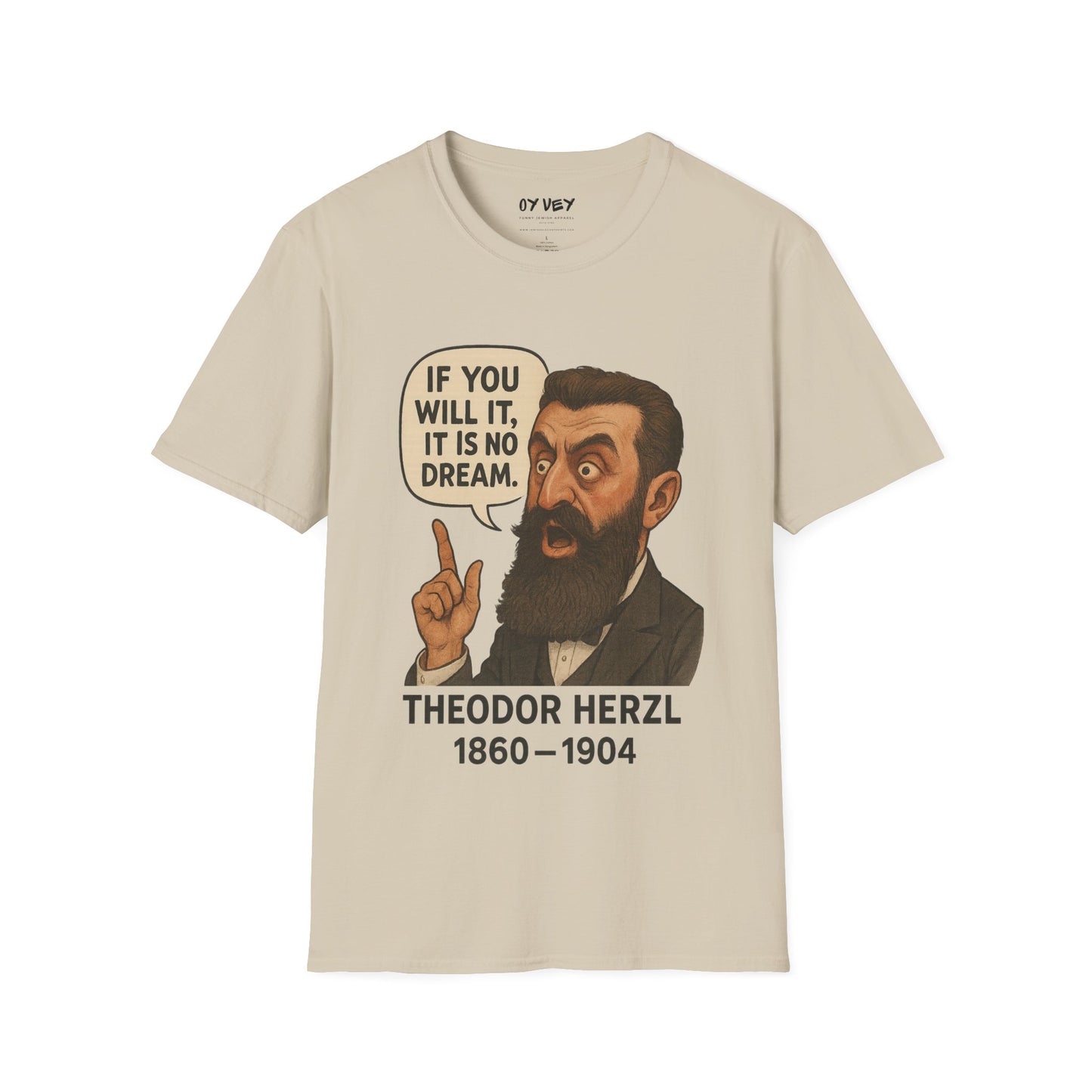 Theodore Herzl - Unisex soft T-shirt, Perfect Gift for Friends