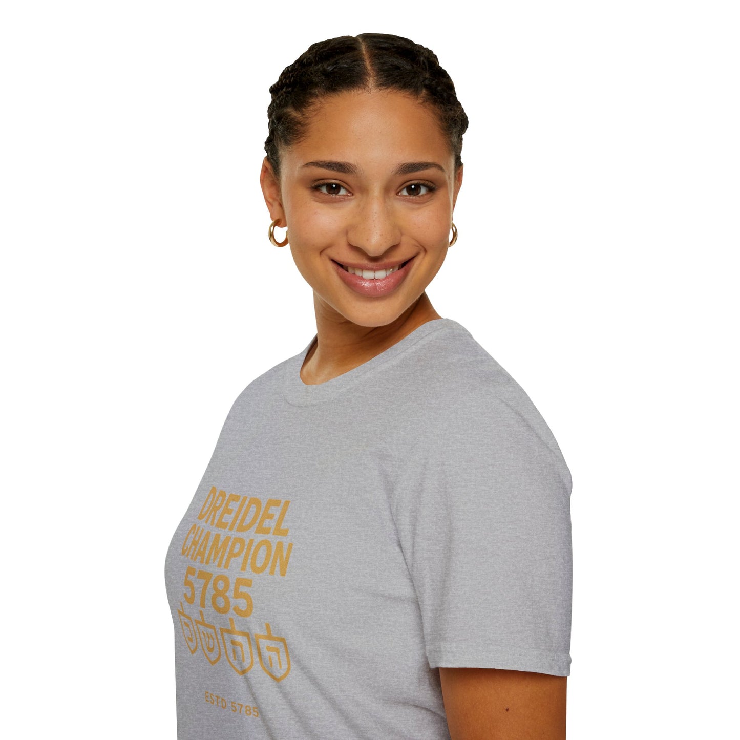 Dreidel Champion - Unisex soft T-shirt, Perfect Gift for Hanukkah