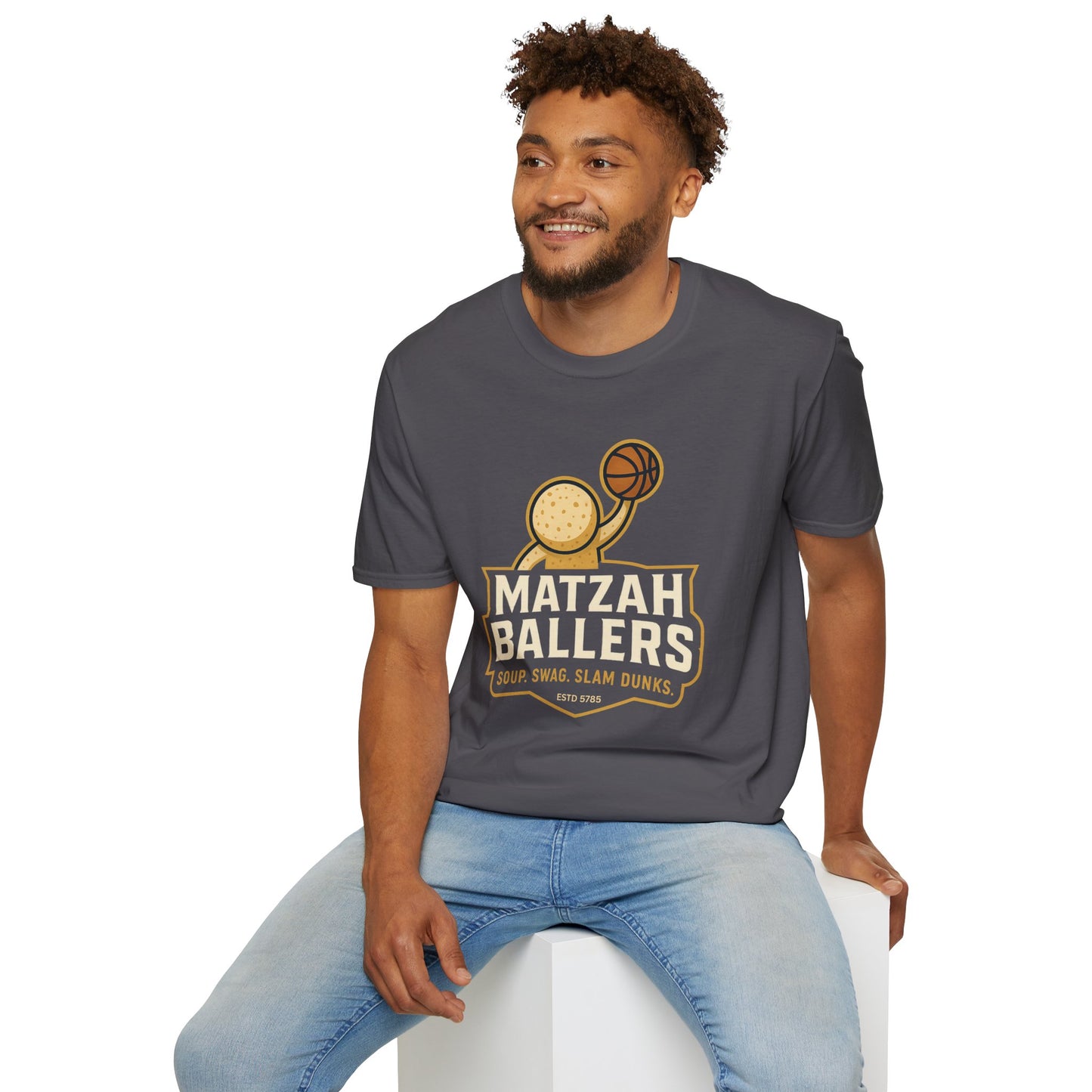 Matza Ballers - Unisex soft T-shirt, Perfect Gift for Friends