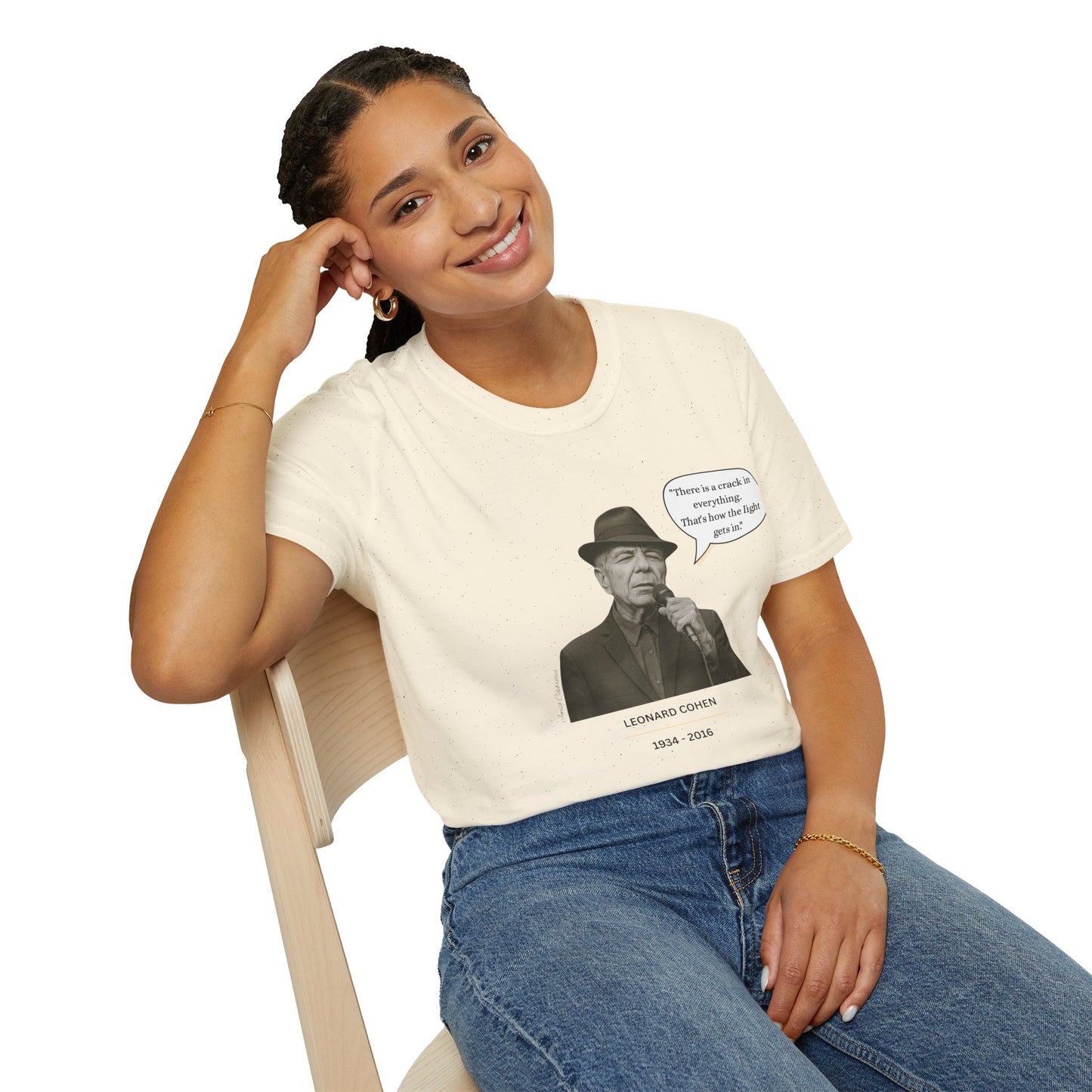 Leonard Cohen - Unisex soft T-shirt, Perfect Gift for Friends