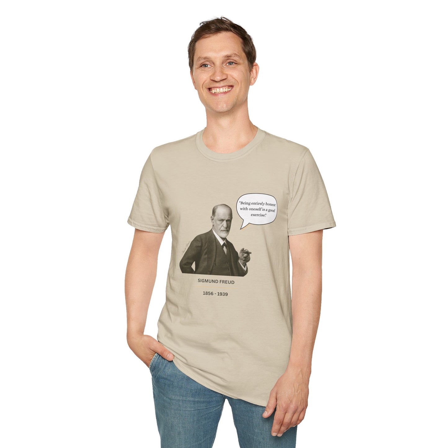 Sigmund Freud - Unisex soft T-shirt, Perfect Gift for Friends