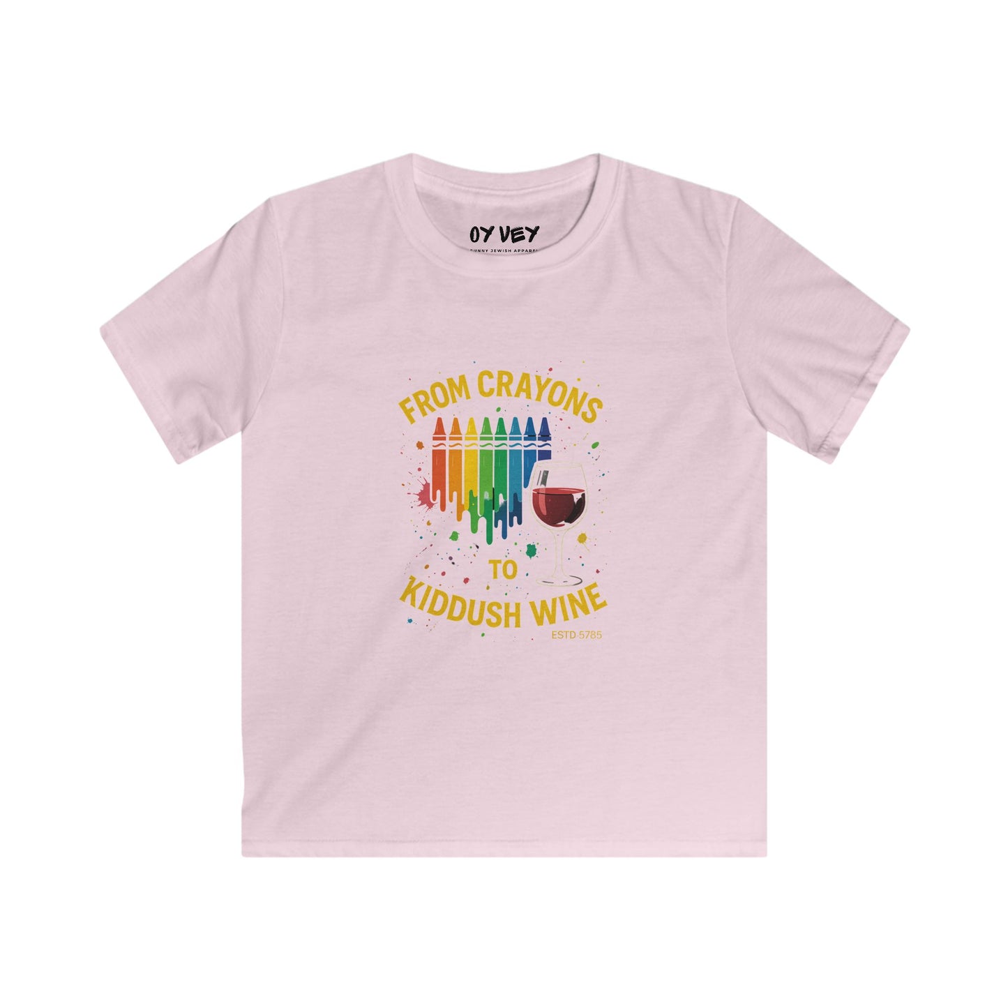 From Crayons to Kiddush Wine Kids T-shirt