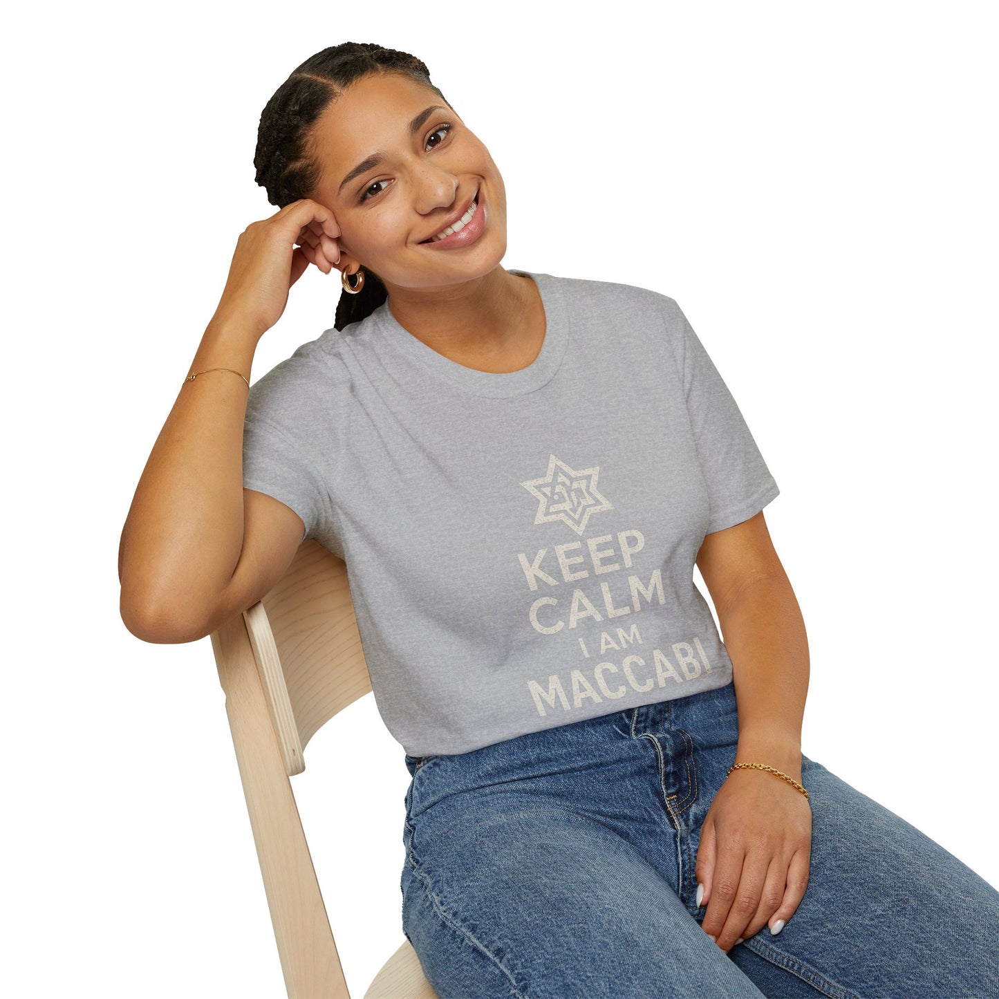 Keep Calm I am Maccabi - Unisex soft T-shirt, Perfect Gift for Maccabees