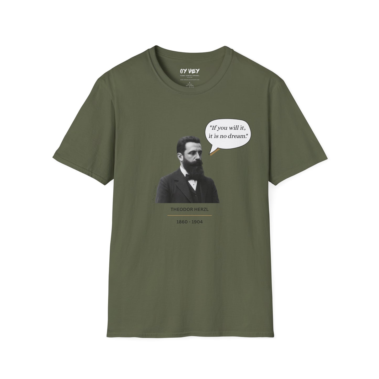 Theodore Herzl - Unisex soft T-shirt, Perfect Gift for Friends