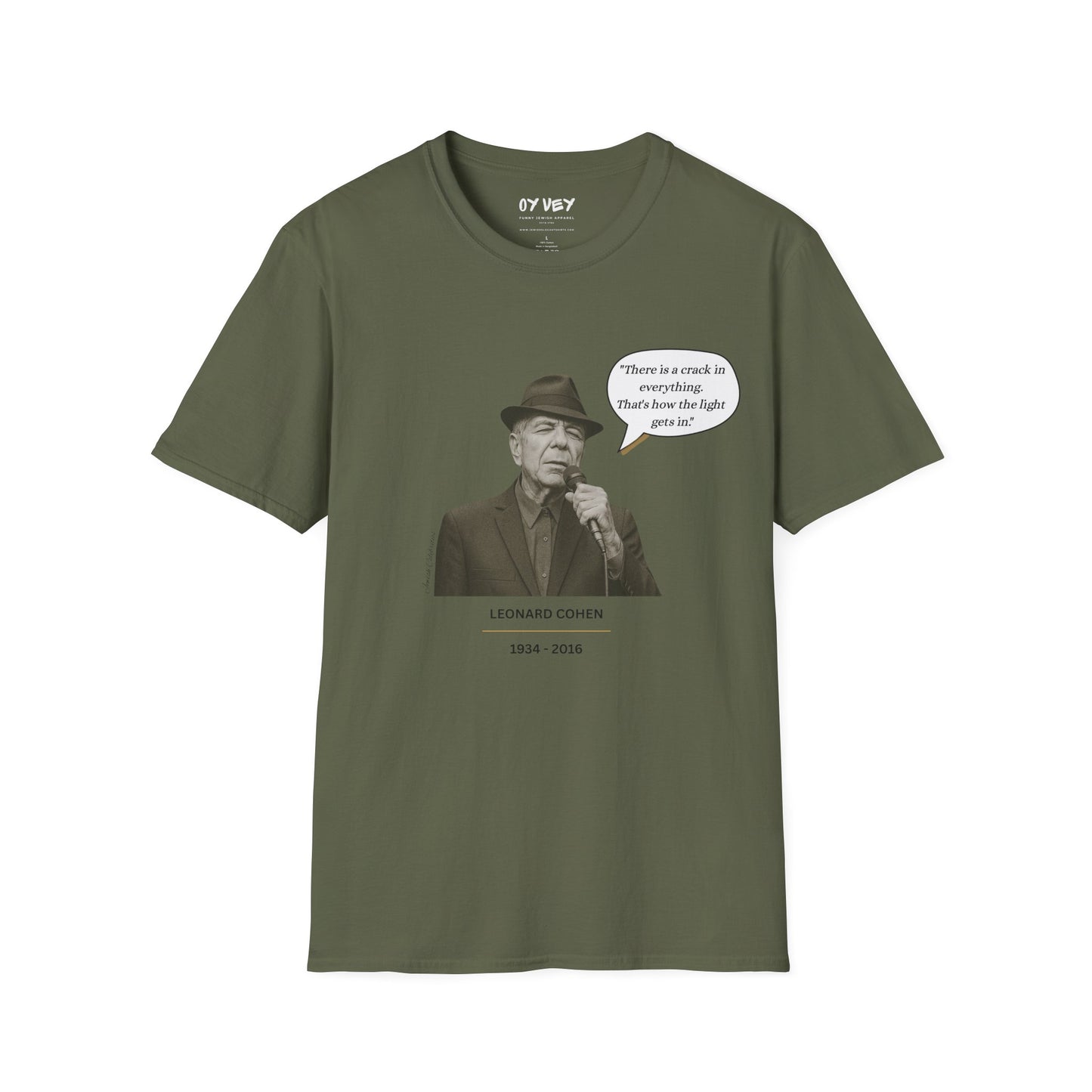 Leonard Cohen - Unisex soft T-shirt, Perfect Gift for Friends